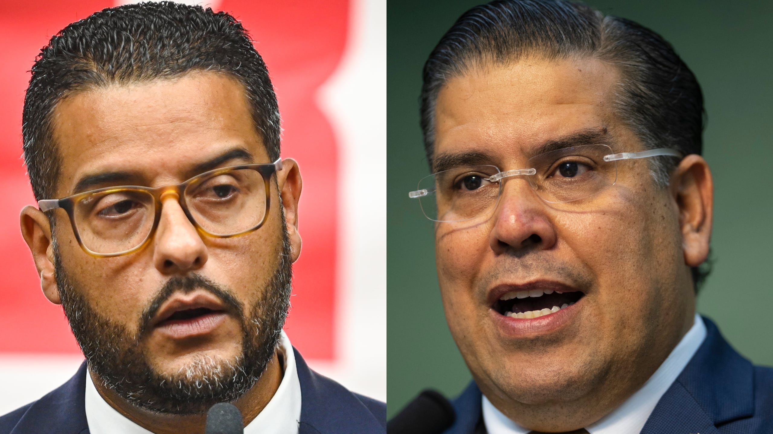Jesús Manuel Ortiz, presidente del Partido Popular Democrático, y Rafael "Tatito" Hernández, presidente de la Cámara de Representantes.
