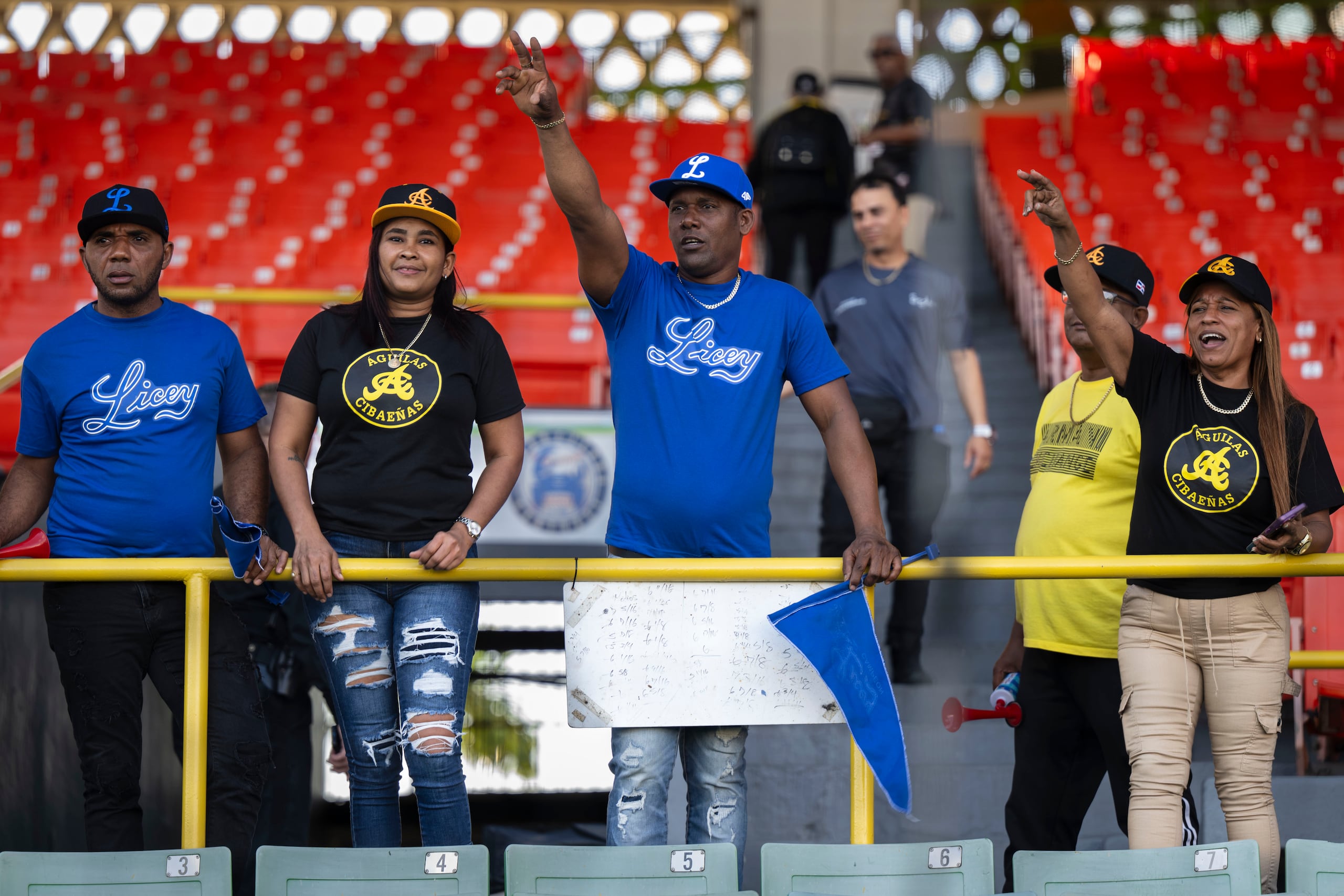 La tardanza provocada por un retraso en el vuelo de los Tigres del Licey no se interpuso en el disfrute de la fanaticada, en su mayoría dominicana, que se dio cita al primero de los dos choques ante las Águilas Cibaeñas, que se celebra en el Hiram Bithorn.