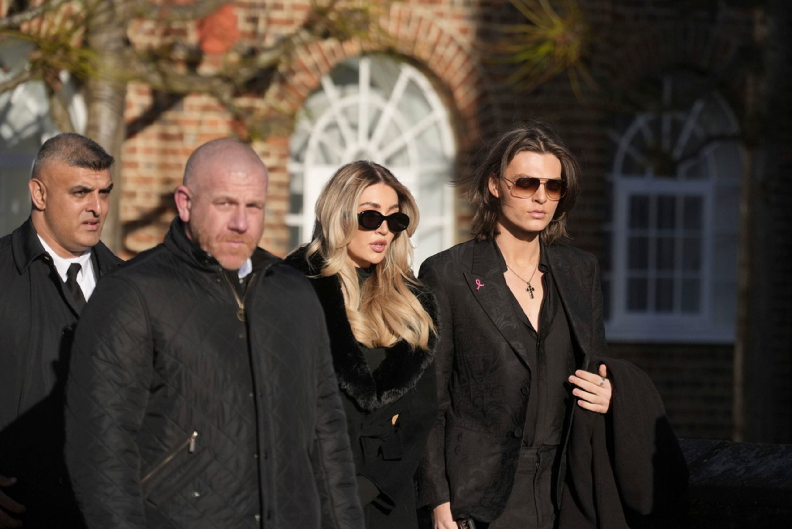 Damian Hurley and Kate Cassidy (Andrew Matthews/PA via AP)