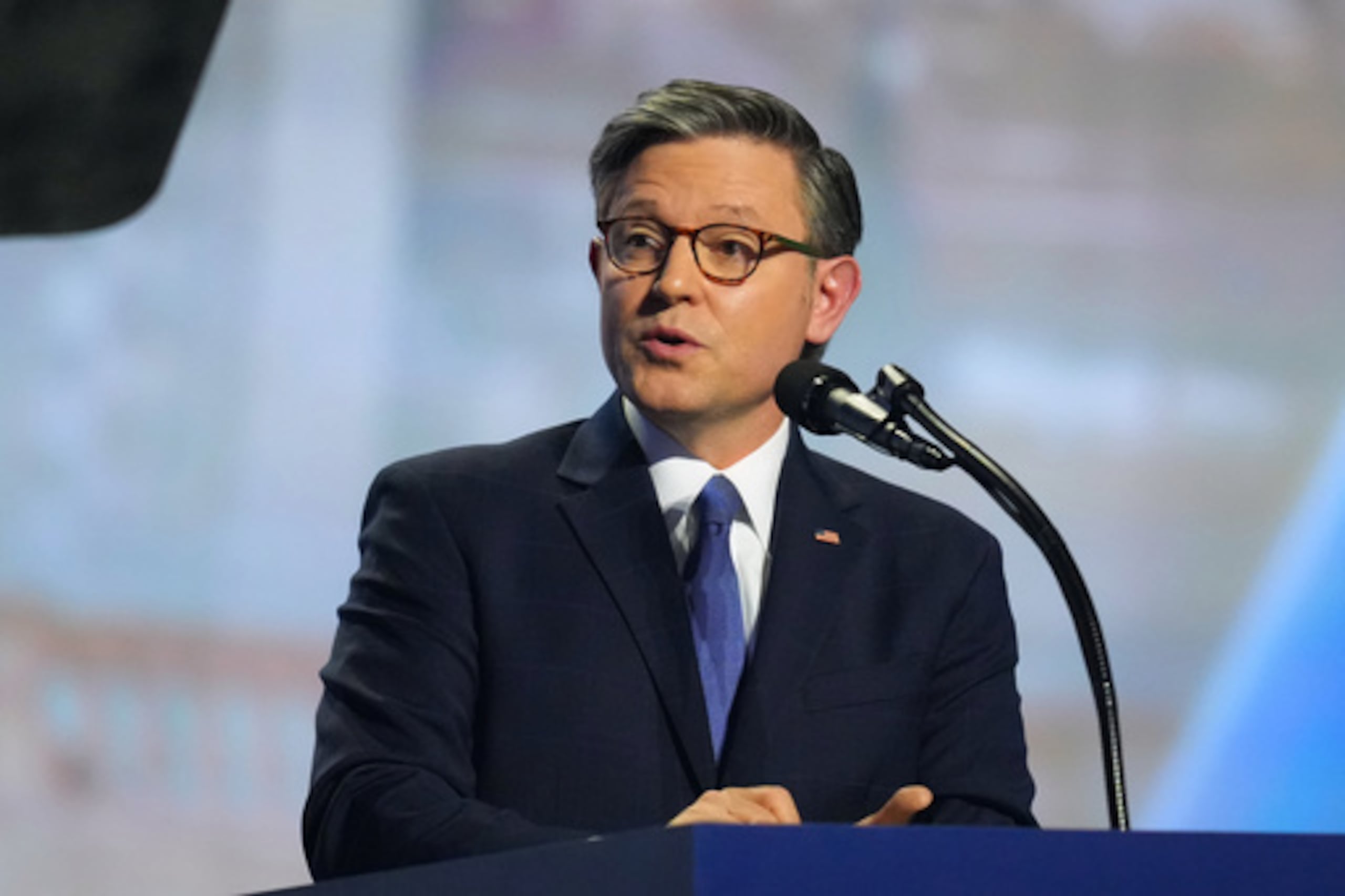 El presidente de la Cámara de Representantes, Mike Johnson.