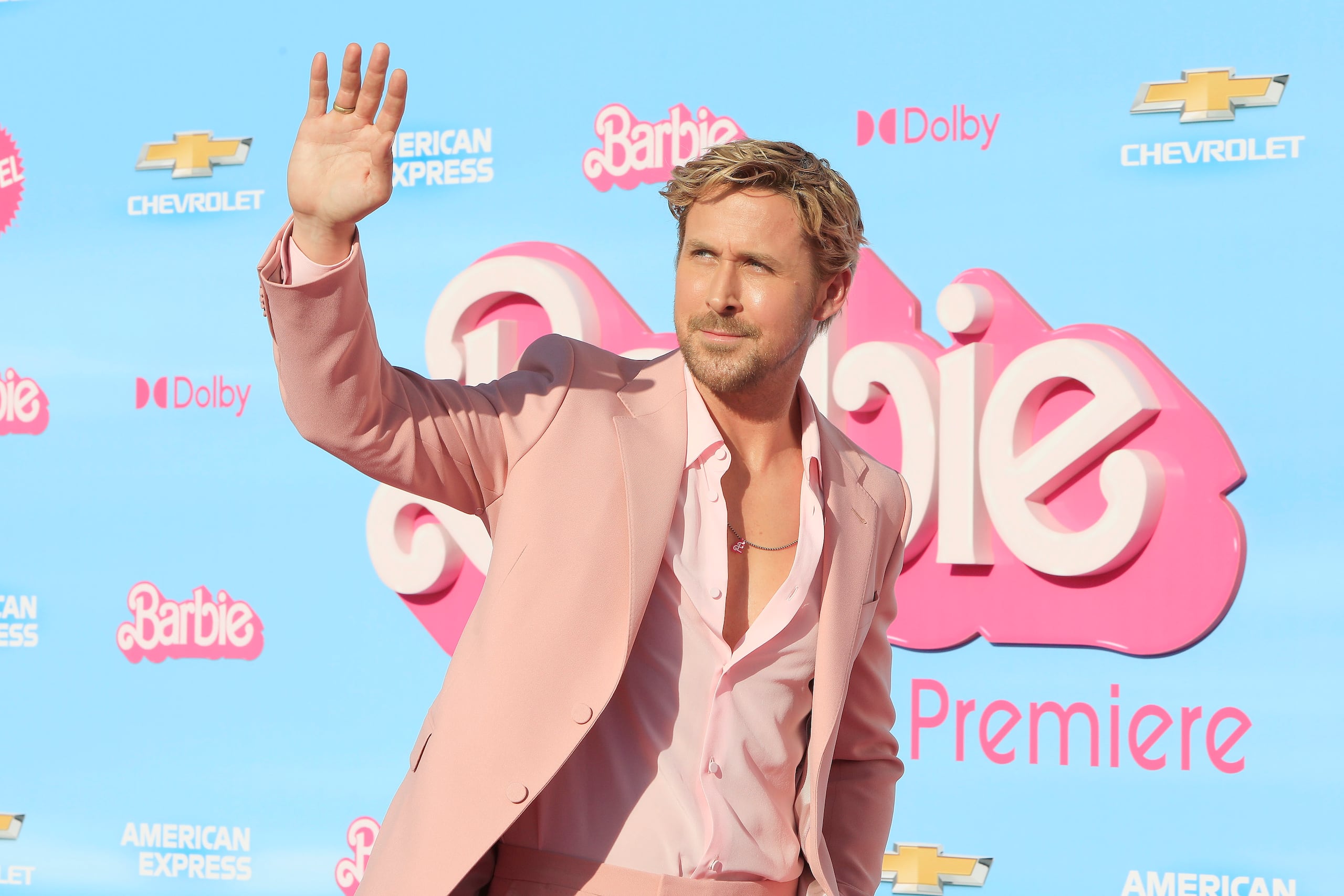 Ryan Gosling en la premier de "Barbie" en Los Ángeles, California. (EFE/EPA/NINA PROMMER)