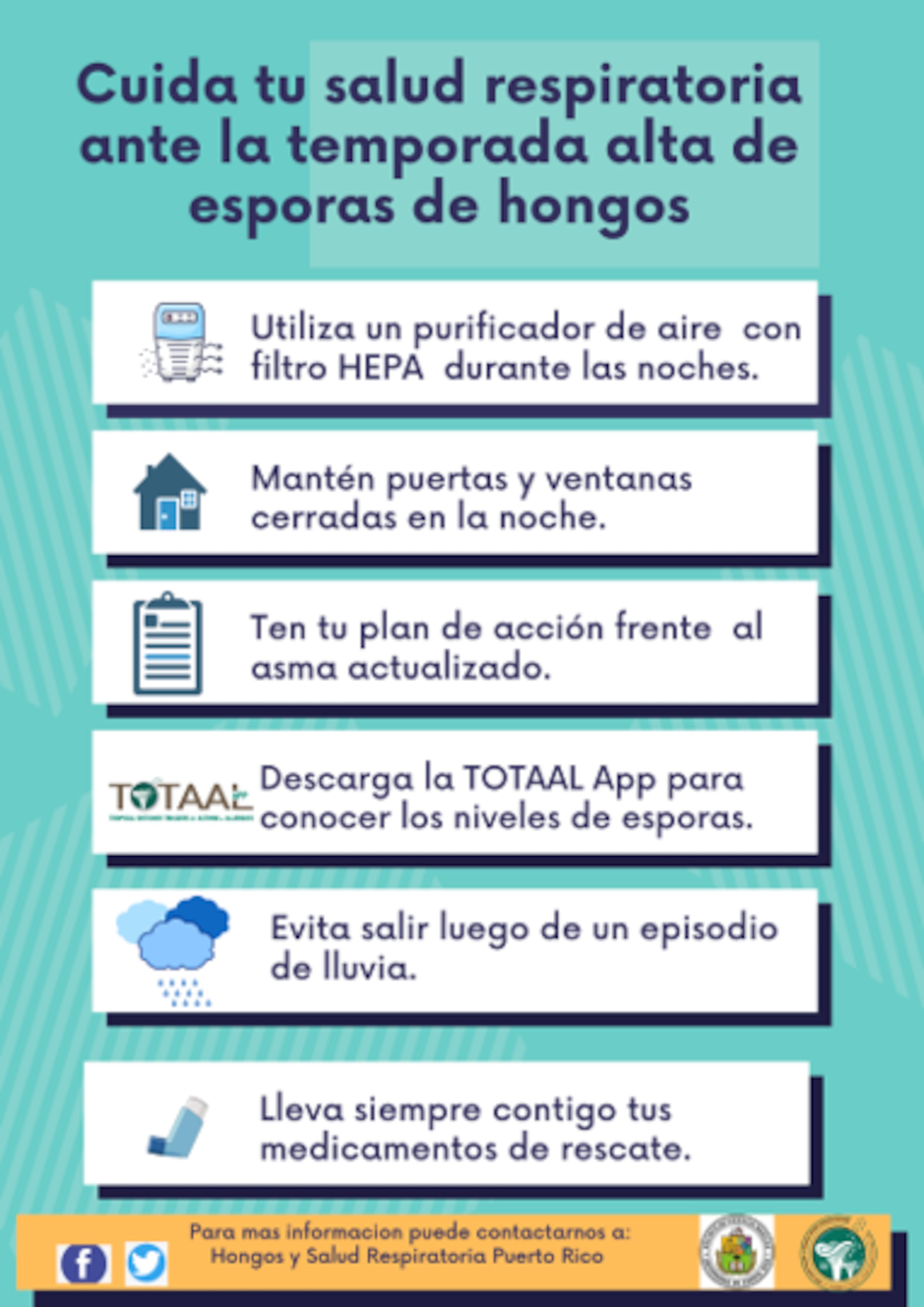 Lista de recomendaciones provista por el doctor Benjamín Bolaños.