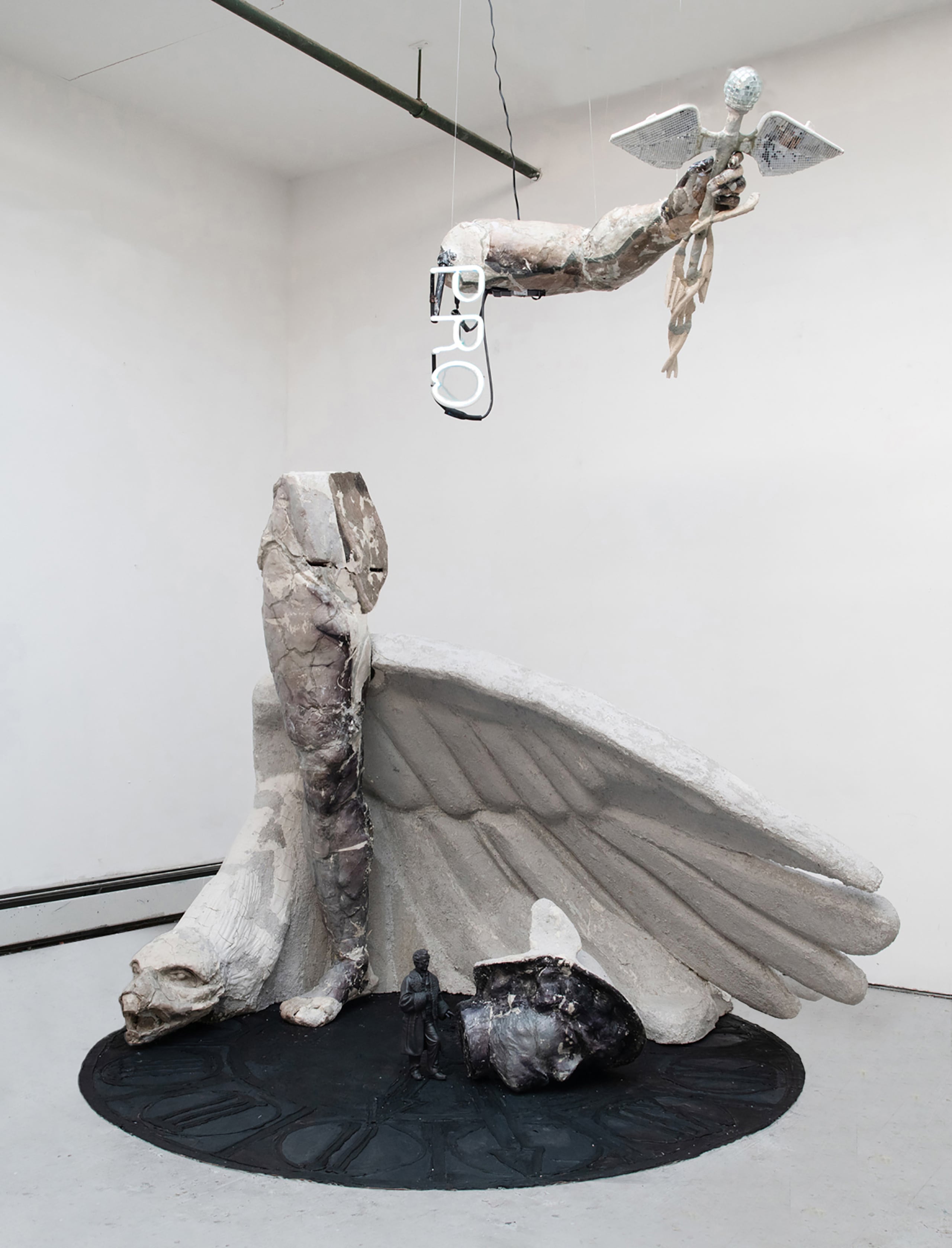 Una de las piezas del artista plástico.