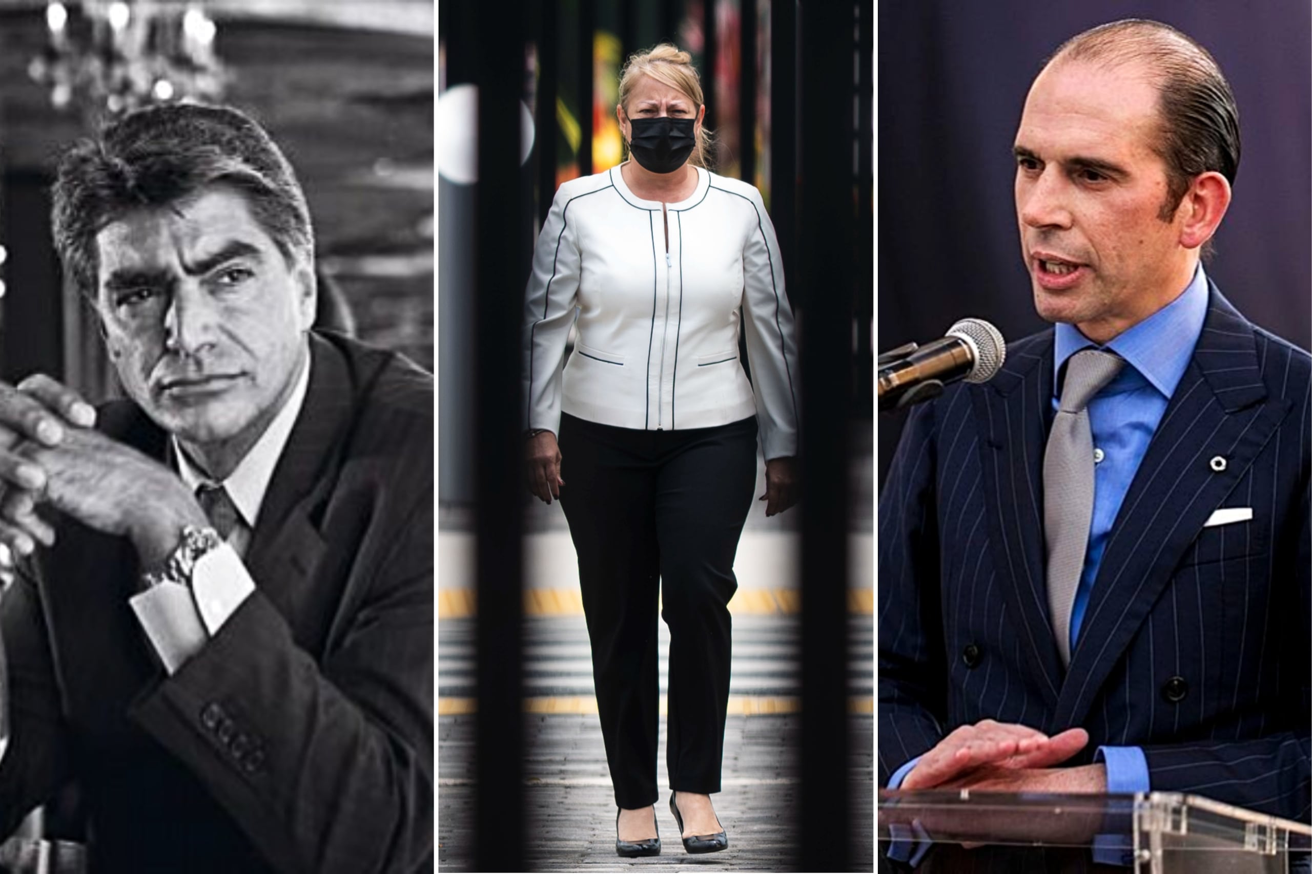 De izquierda a derecha: Mark Rossini, Wanda Vázquez Garced y Julio Herrera Velutini.