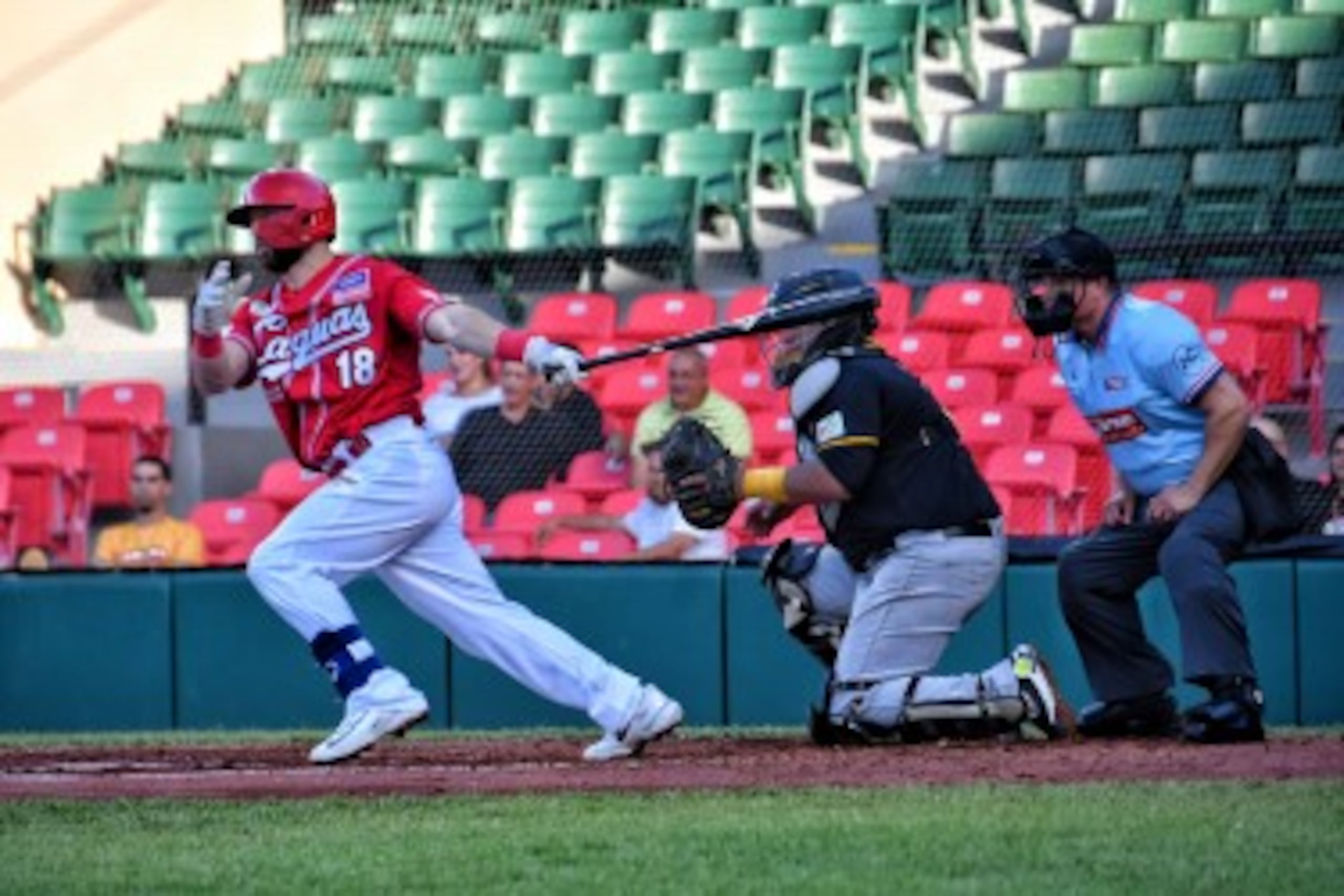 En la foto, Trent Giambrone de los Criollos de Caguas