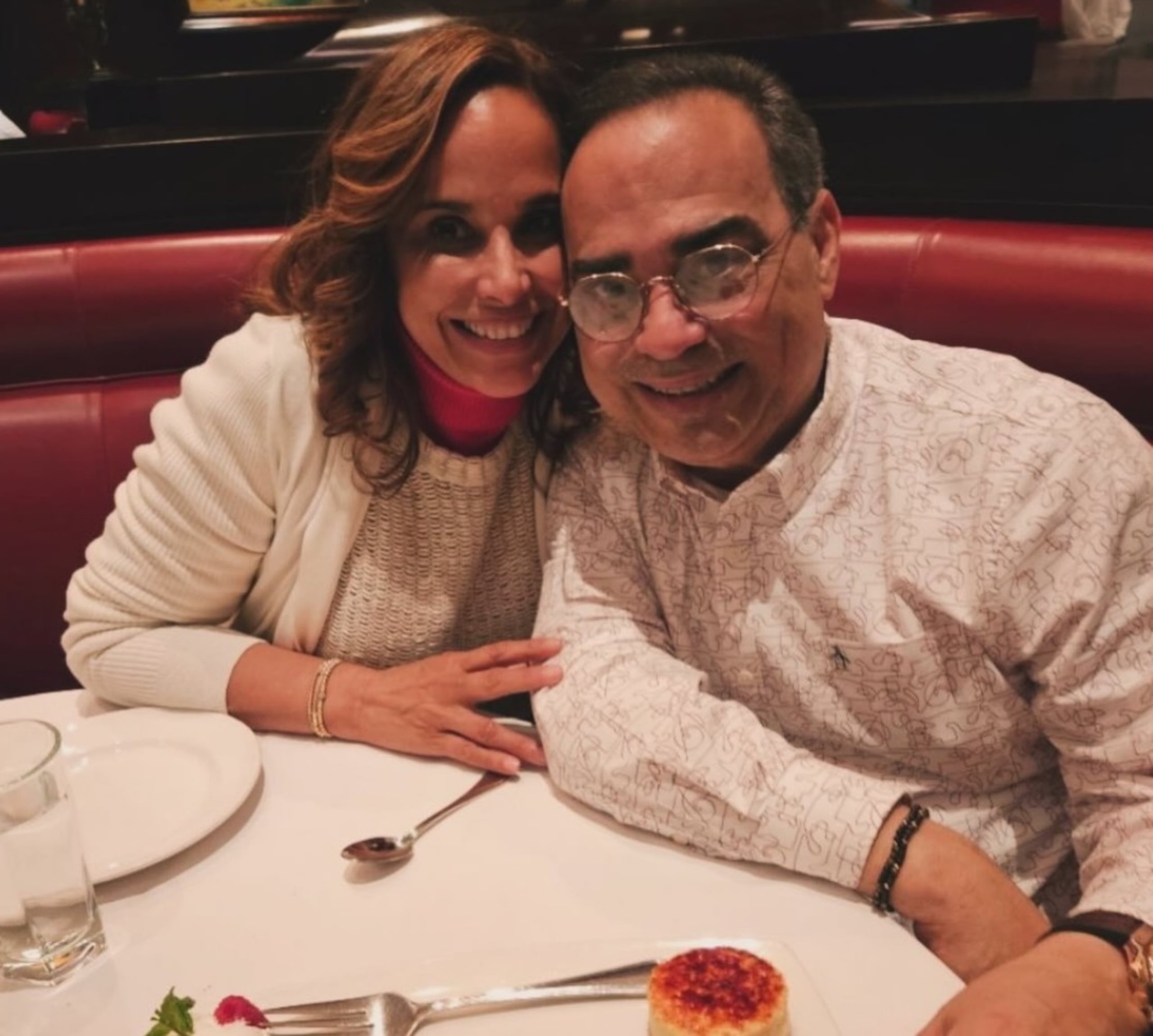 Gilberto Santa Rosa y Alexandra Malagón contrajeron matrimonio el 6 de abril de 2013.