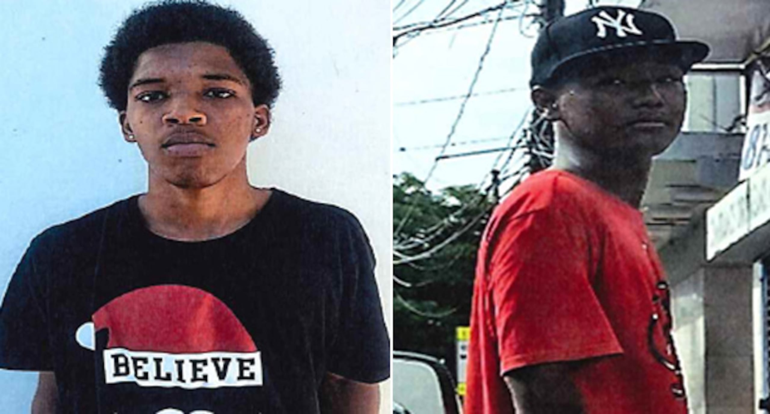 En la foto: Yeremy de la Rosa y Alfiny de la Rosa, adolescentes localizados a salvo en Santurce.