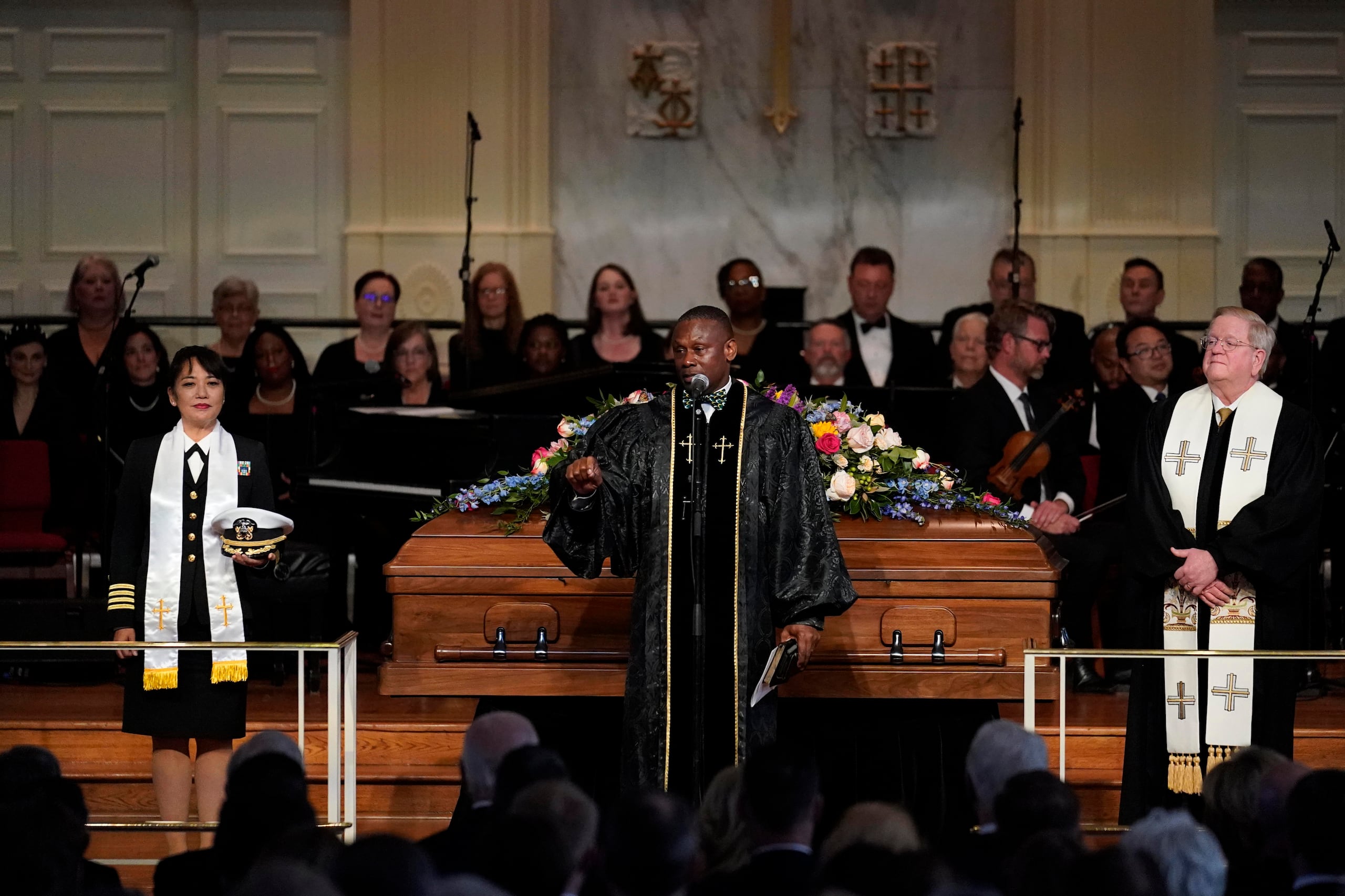 El homenaje a la fallecida exprimera dama se celebró en la iglesia metodista de la Universidad Emory en Atlanta.