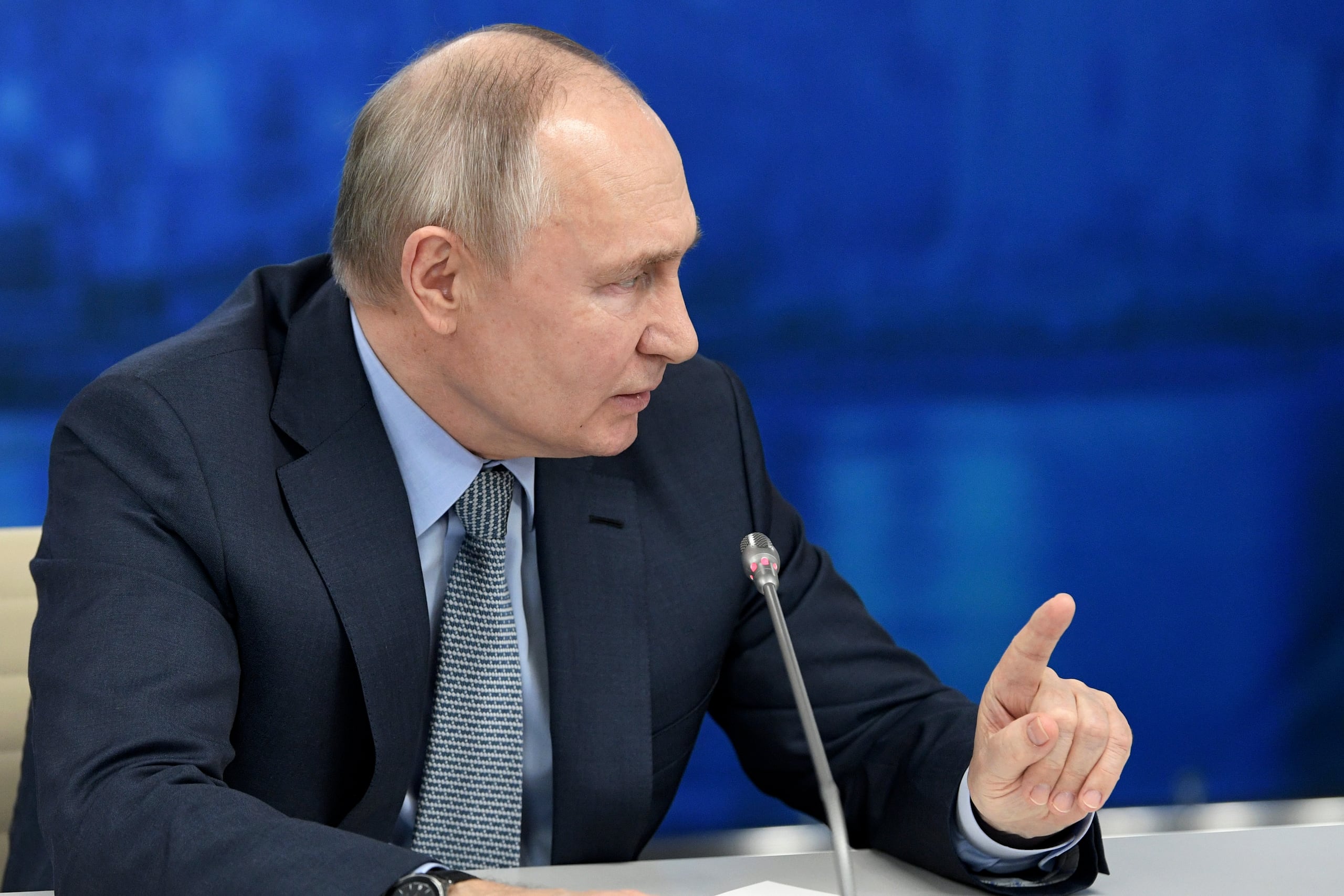 El presidente ruso Vladímir Putin (Alexei Danichev, Sputnik, Kremlin Pool Foto via AP)