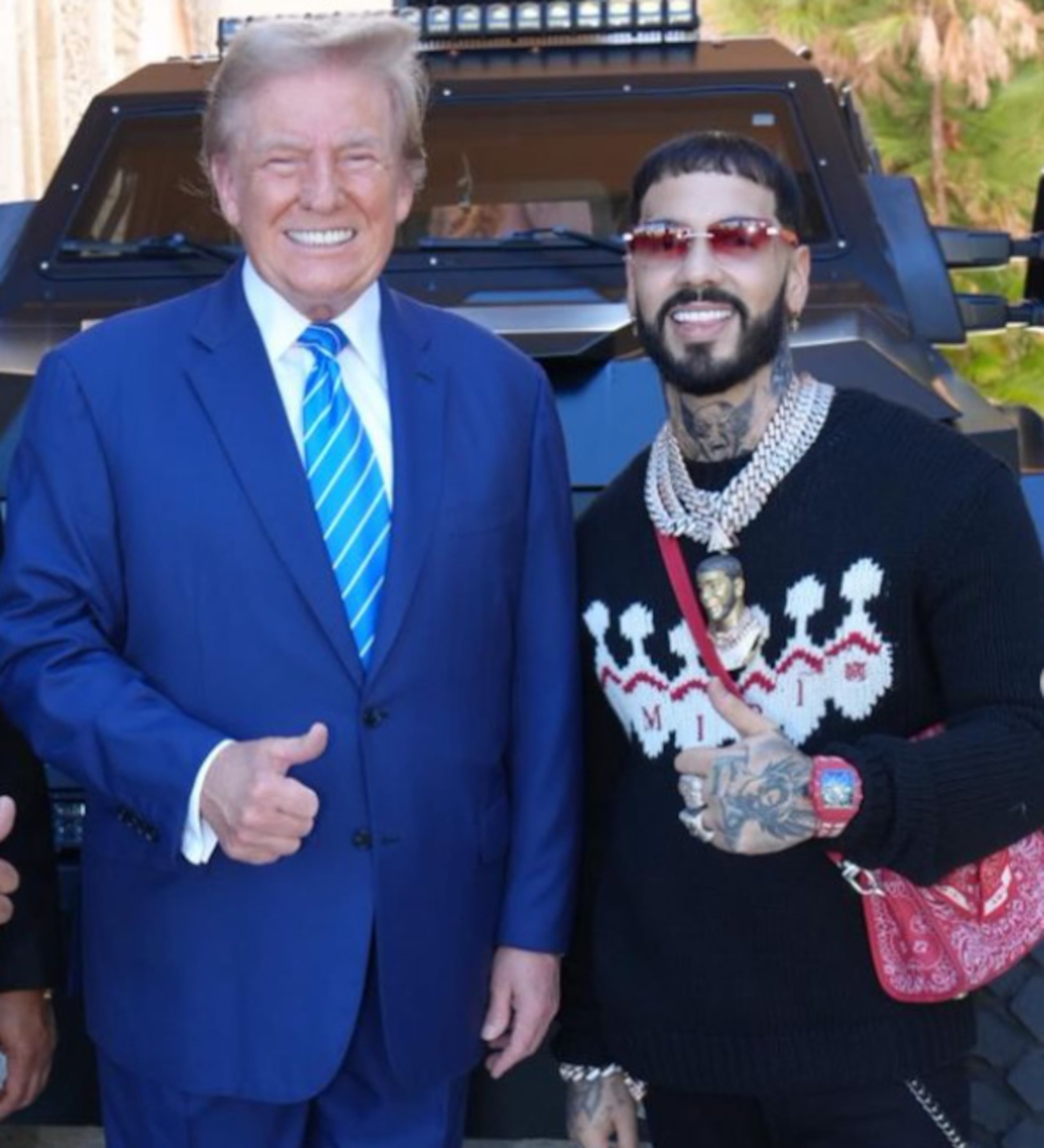Donald Trump y Anuel