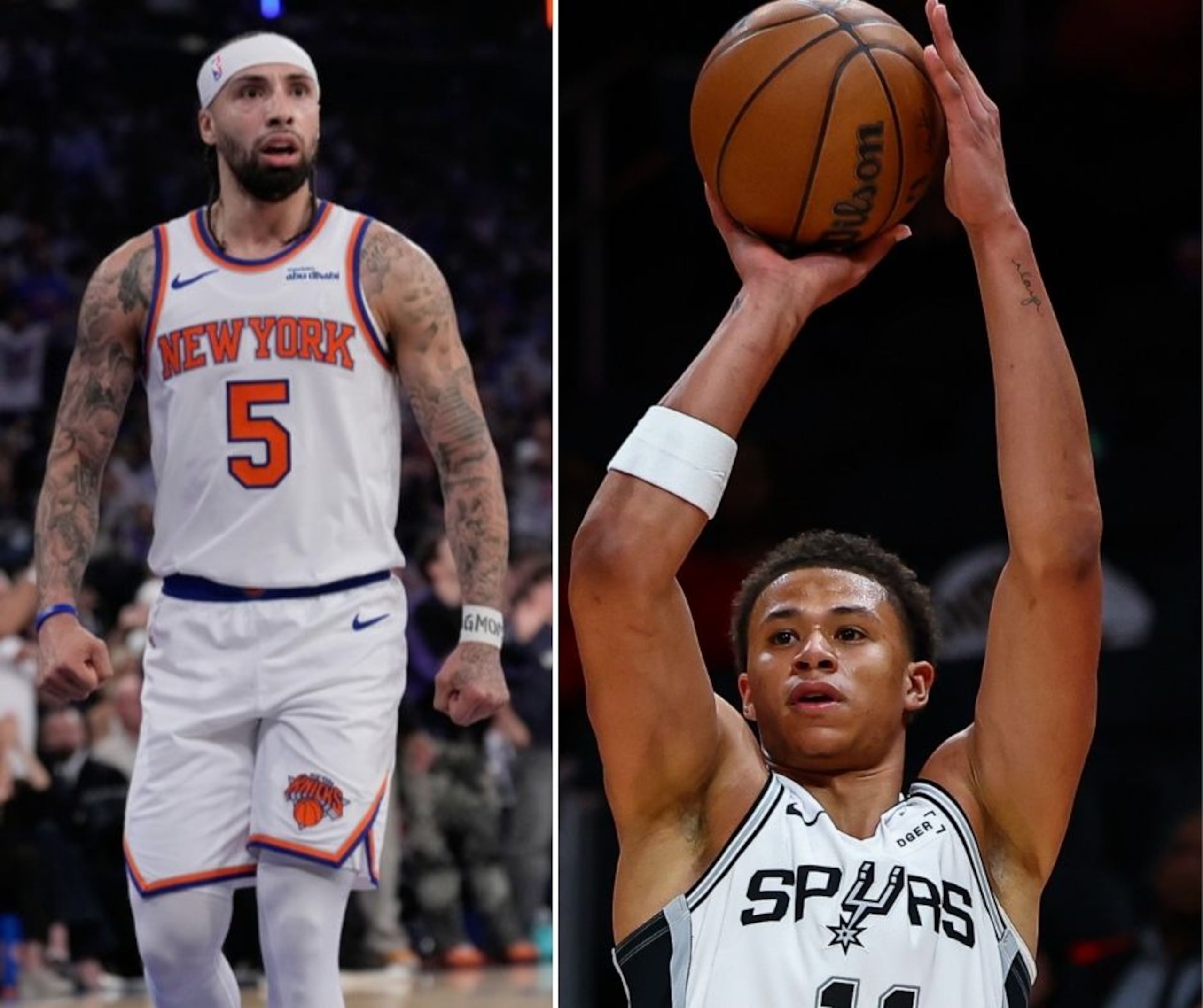 José Alvarado (Kincks) y Carter Bryant (Spurs) se enfrentarán a partir de este miércoles en la final de la NBA.