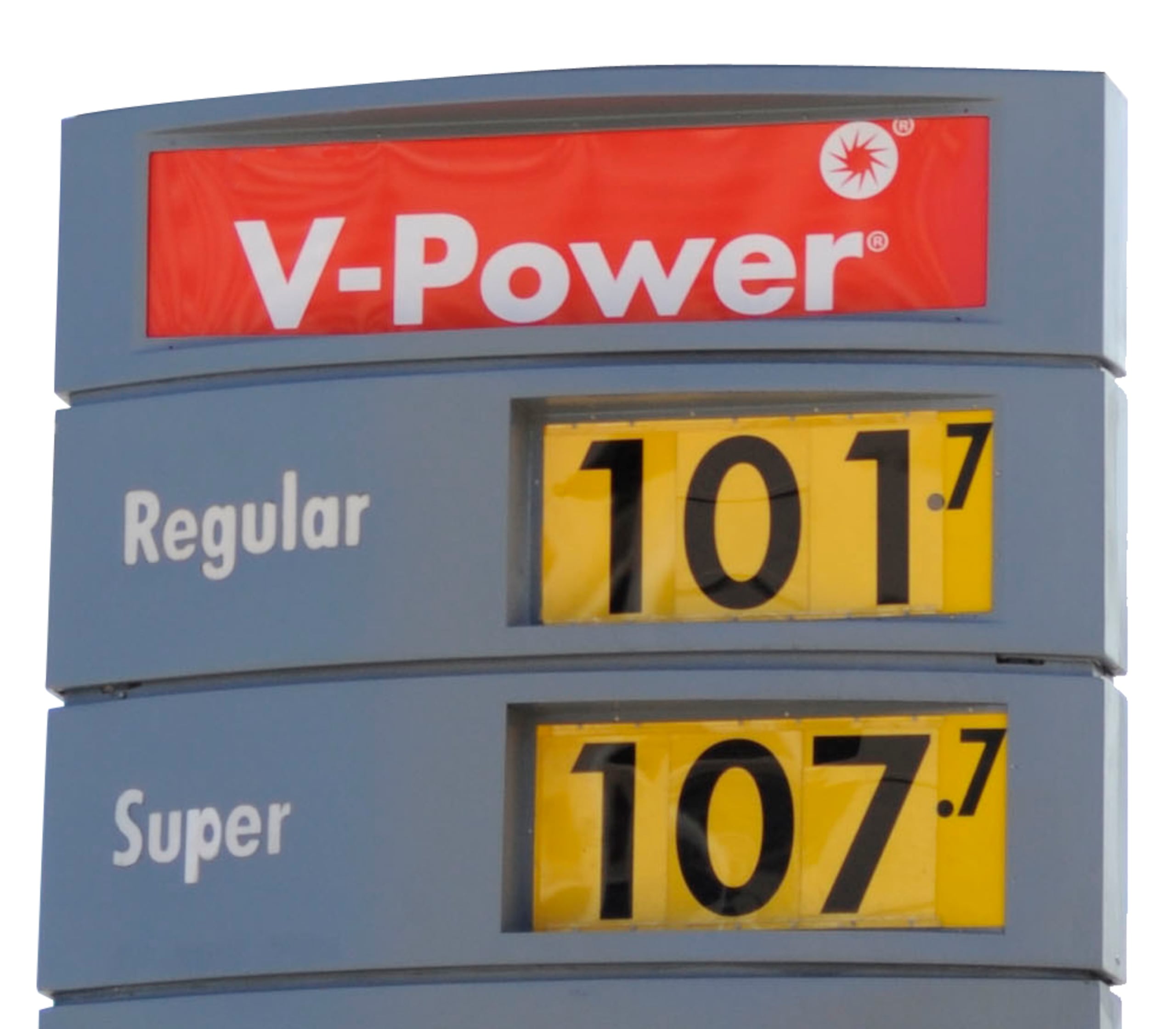 Una estación de gasolina.