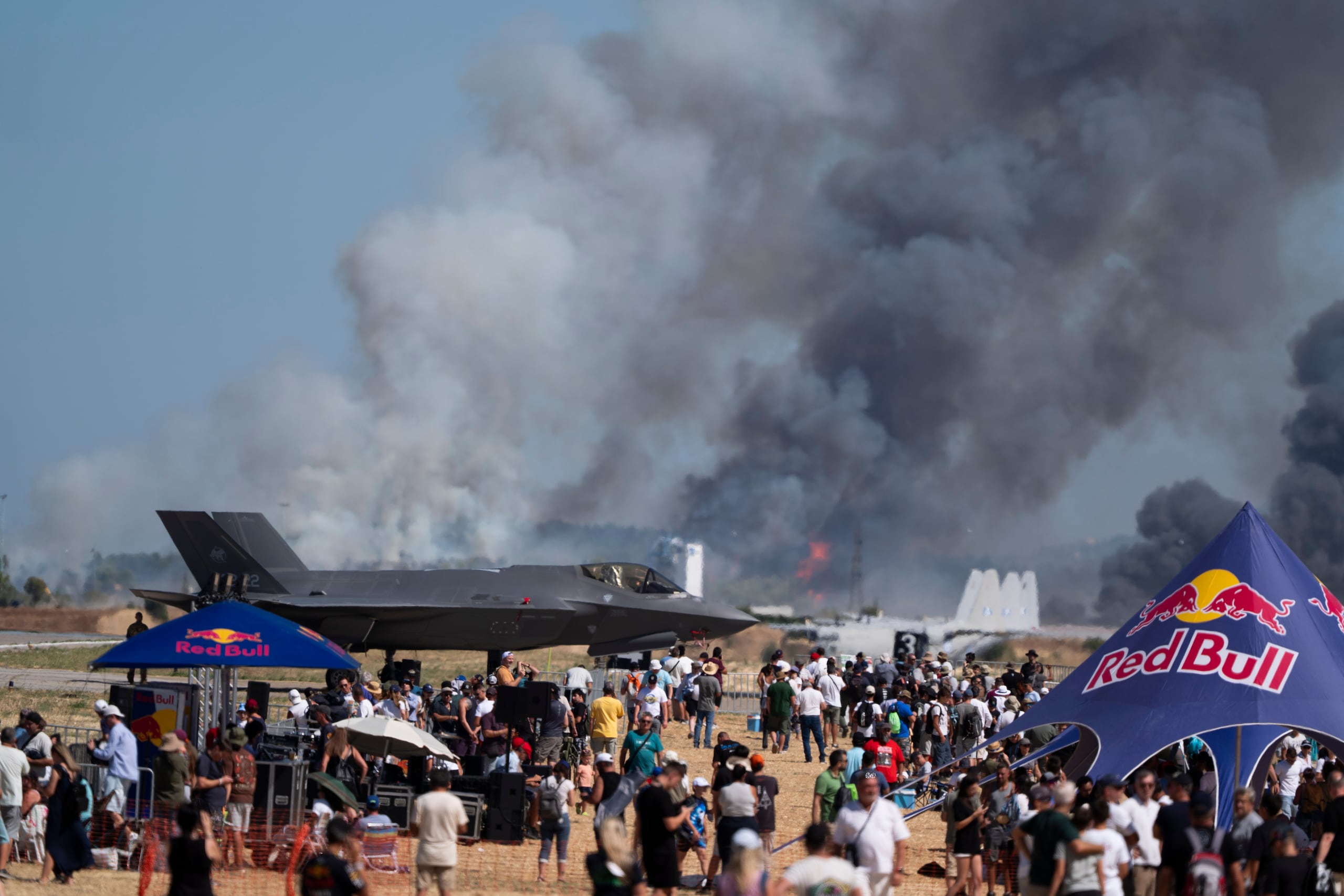 El incidente ocurrió durante Athens Flying Week, un espectáculo aéreo anual, en la base aérea de Tanagra.