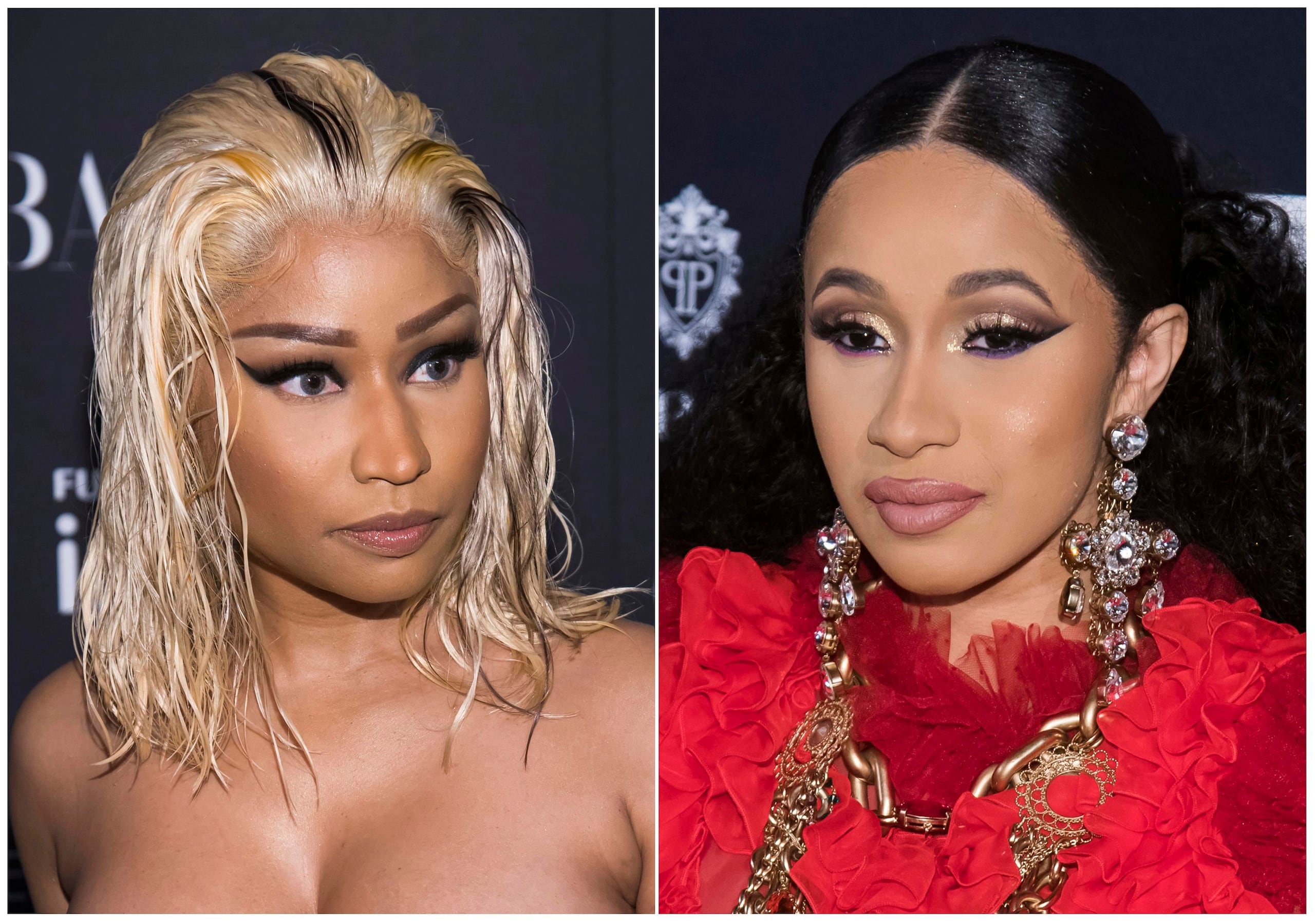 Nicki Minaj y Cardi B protagonizaron una pelea el pasado fin de semana. (AP)