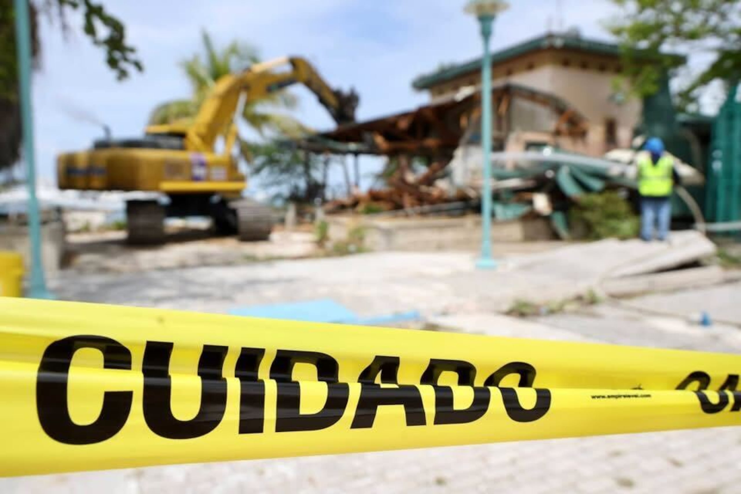Así van las obras de demolición.