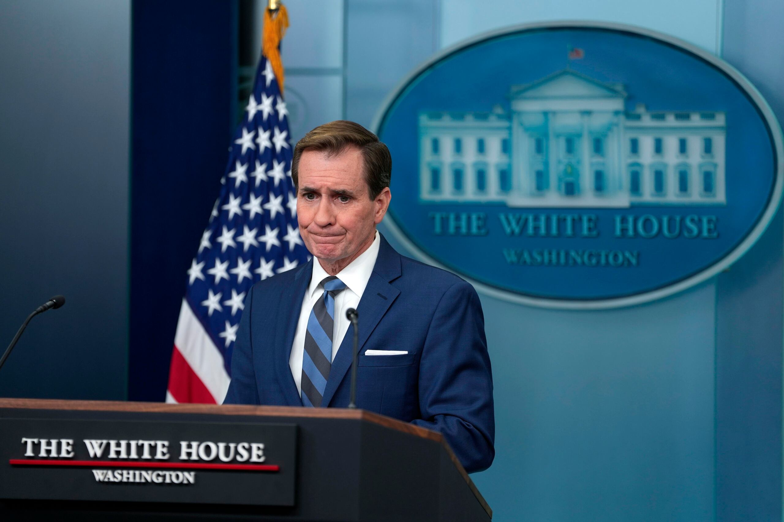 El portavoz del Consejo de Seguridad de la Casa Blanca, John Kirby.