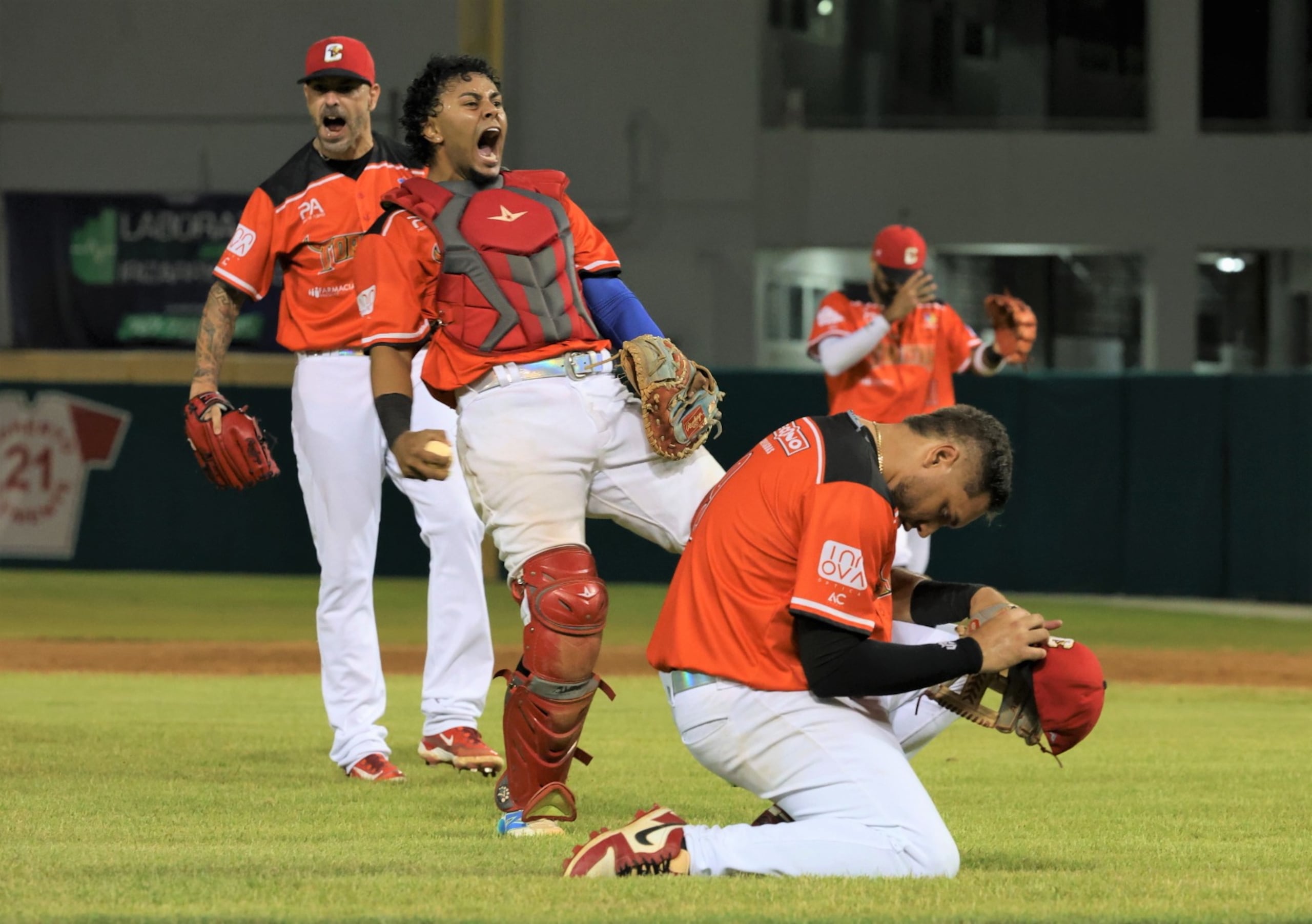 Los Toritos de Cayey celebran su pase a la final de la Sección Central.