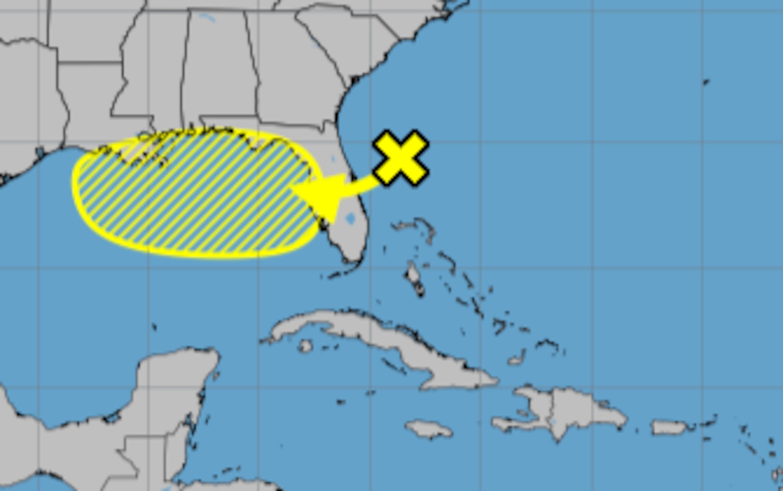 Las condiciones ambientales son propicias y existe una probabilidad del 30% de que este sistema evolucione a una depresión o tormenta tropical en los próximos siete días.