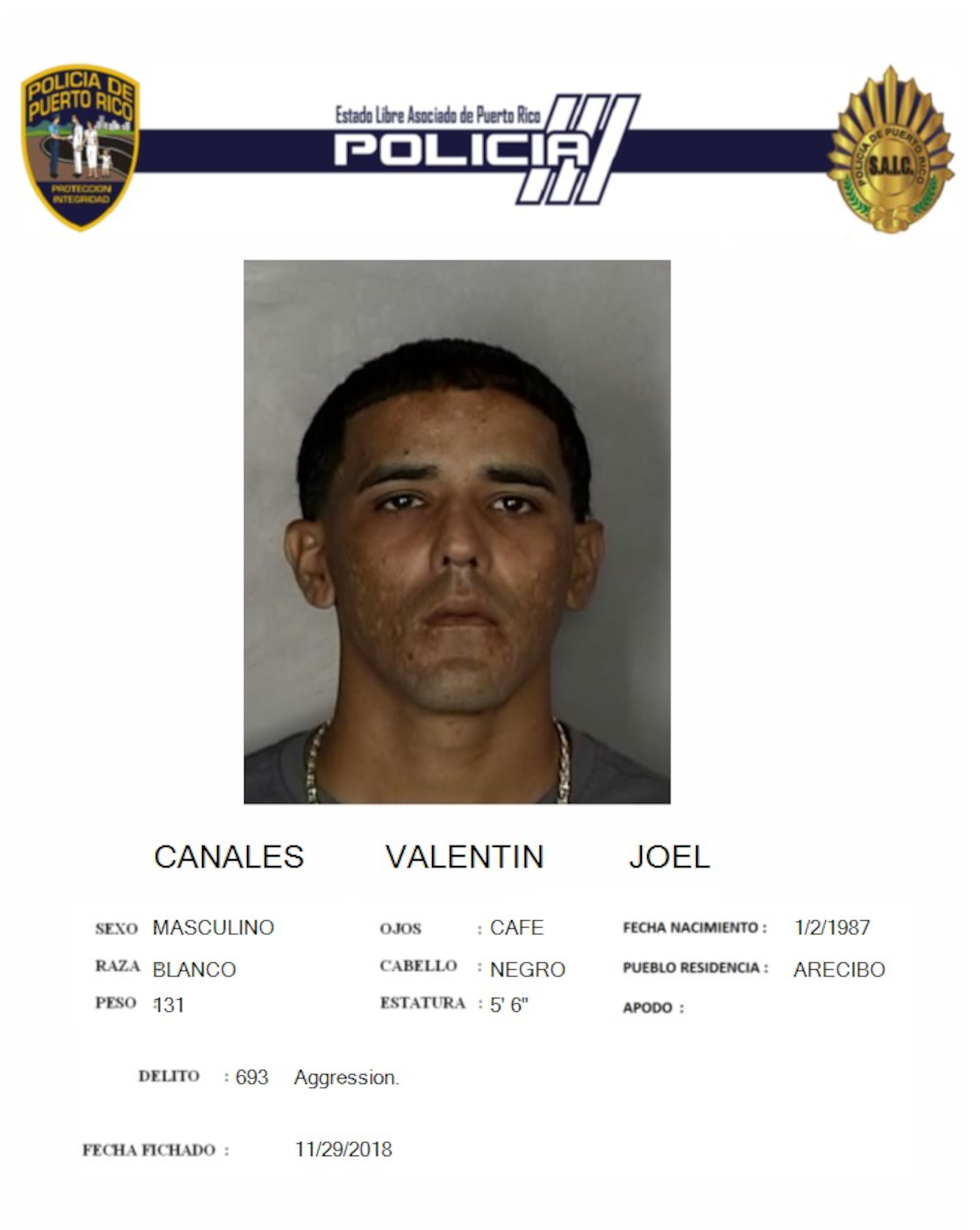 Los occisos fueron identificados como Joel Canales Valentín, de 37 años, y Roberto Carlos Centeno Marques, de 39 años.