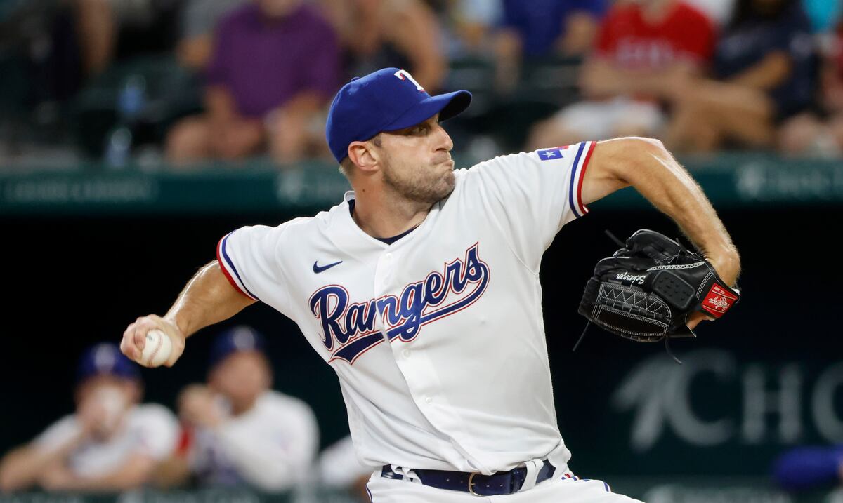 Scherzer va de menos a más en debut con Rangers - Primera Hora
