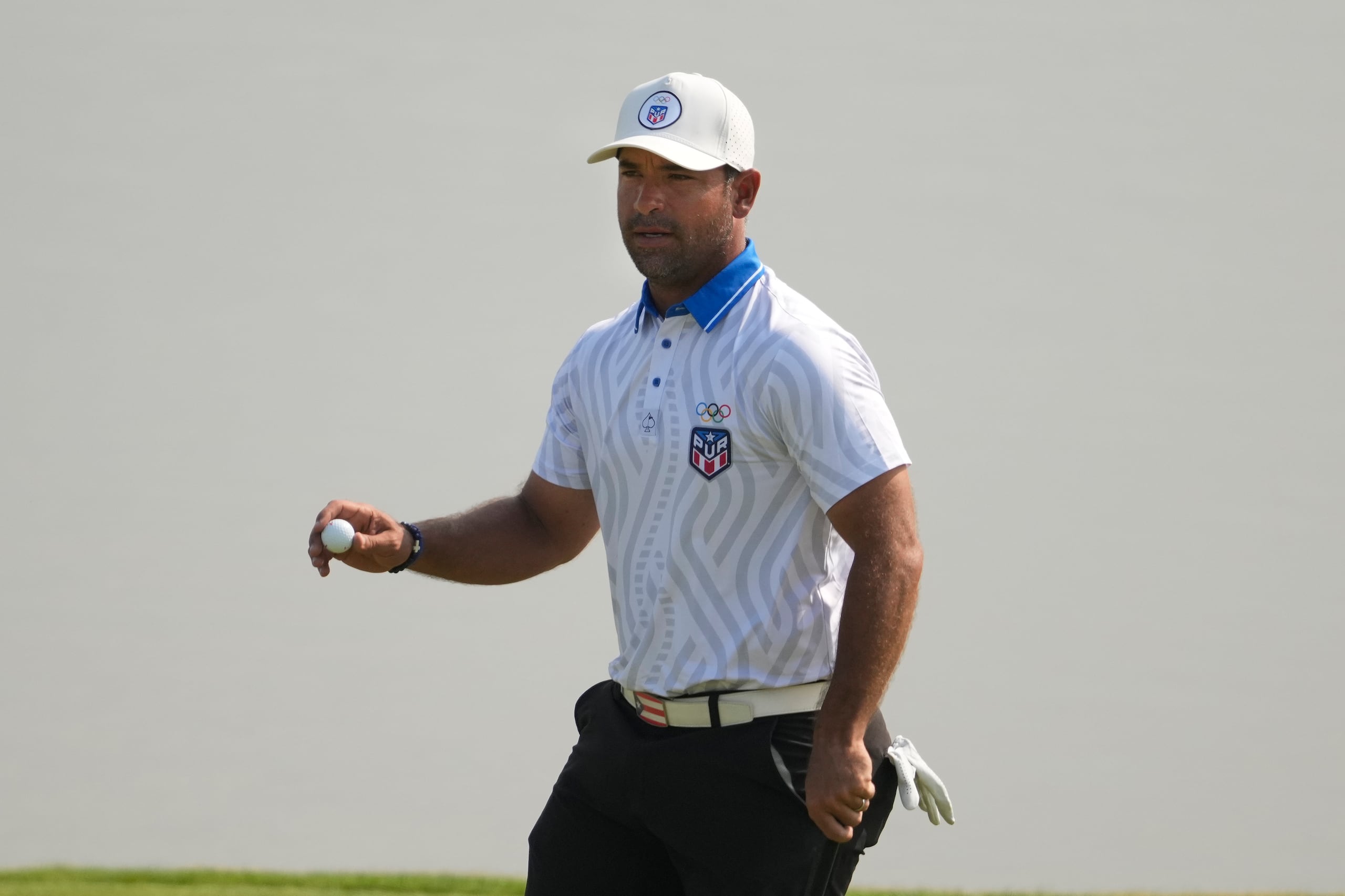 Rafael Campos en la segunda ronda del golf de los Juegos Olímpicos de París 2024.