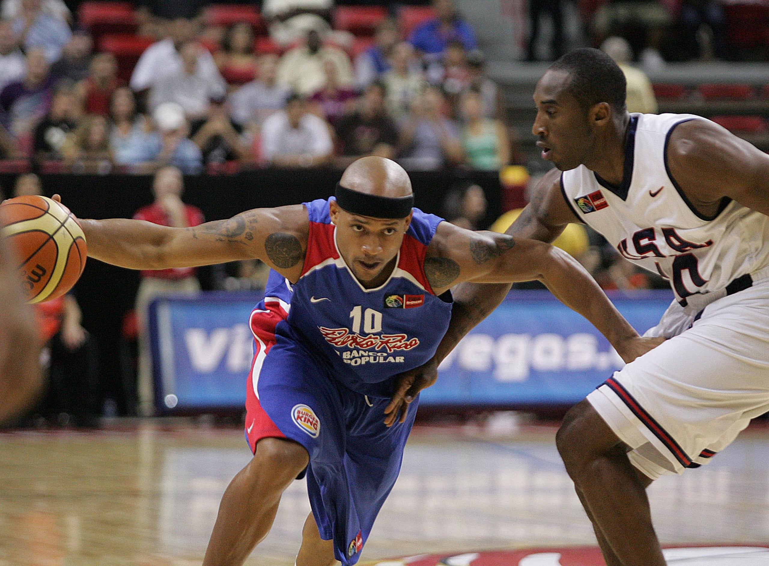 Puerto Rico y Estados Unidos se enfrentaron en la fase semifinal del Campeonato FIBA Américas 2007.