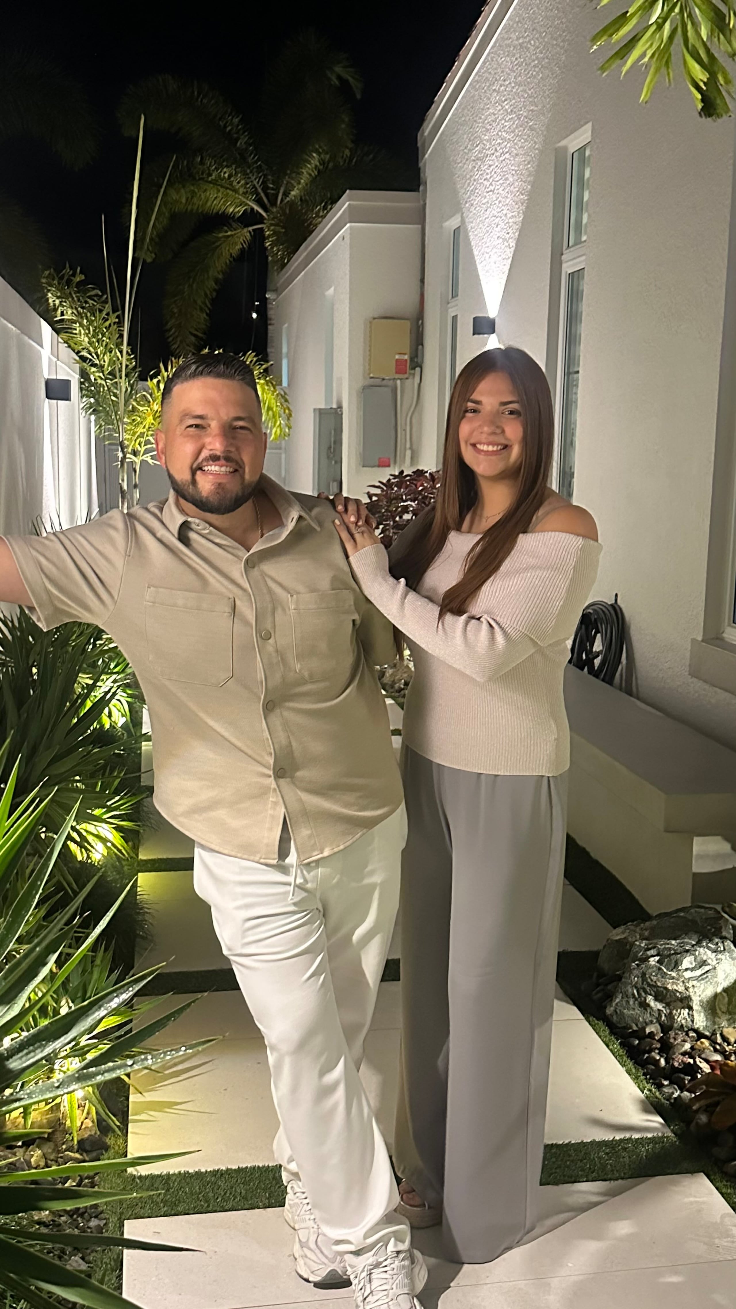 Julio con su hija Andrea.