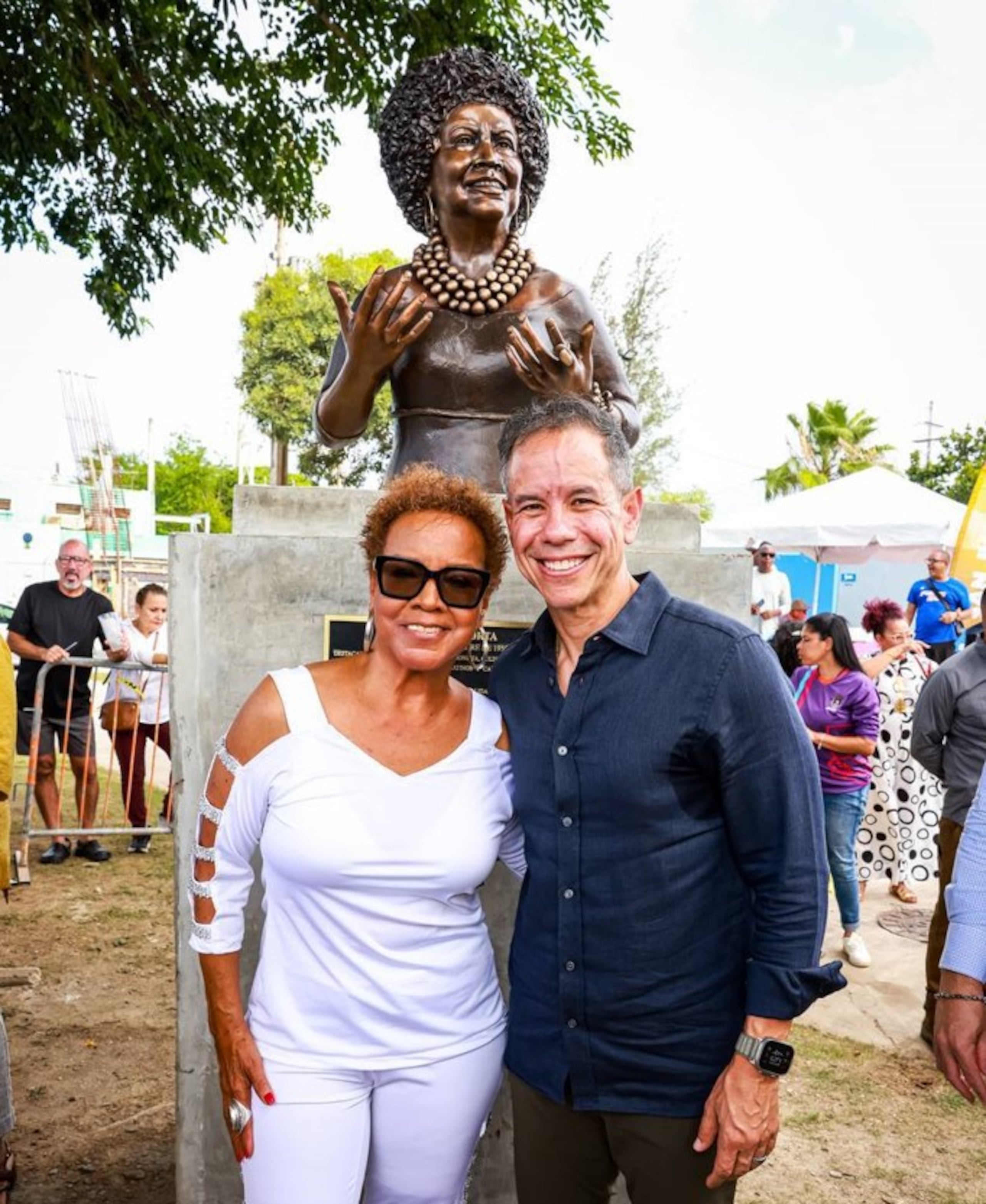 La artista agradeció el reconocimiento por parte del alcalde de San Juan, Miguel Romero.