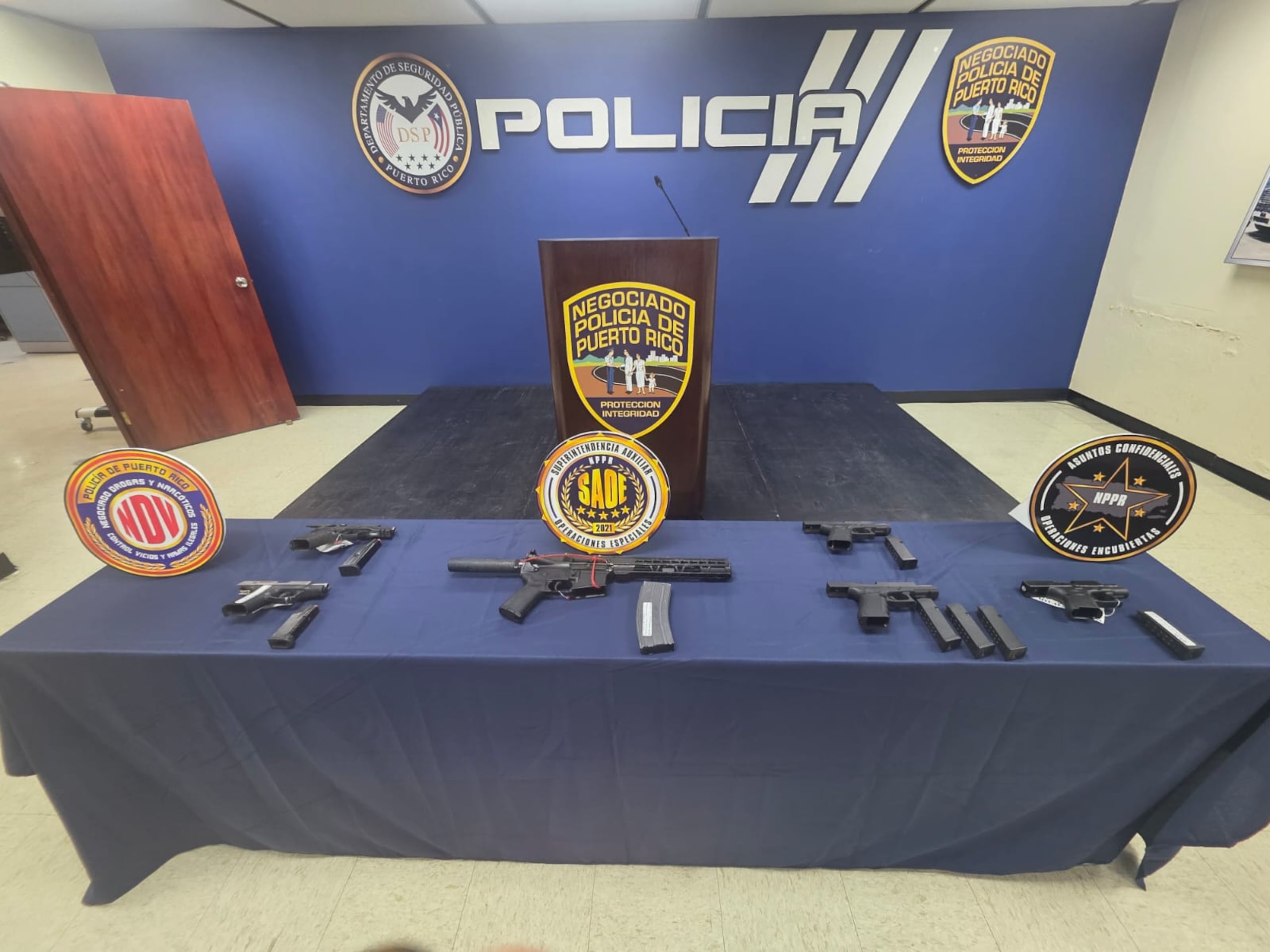 Armas de fuego usadas para el trasiego ilegal en conexión con el sistema correccional.