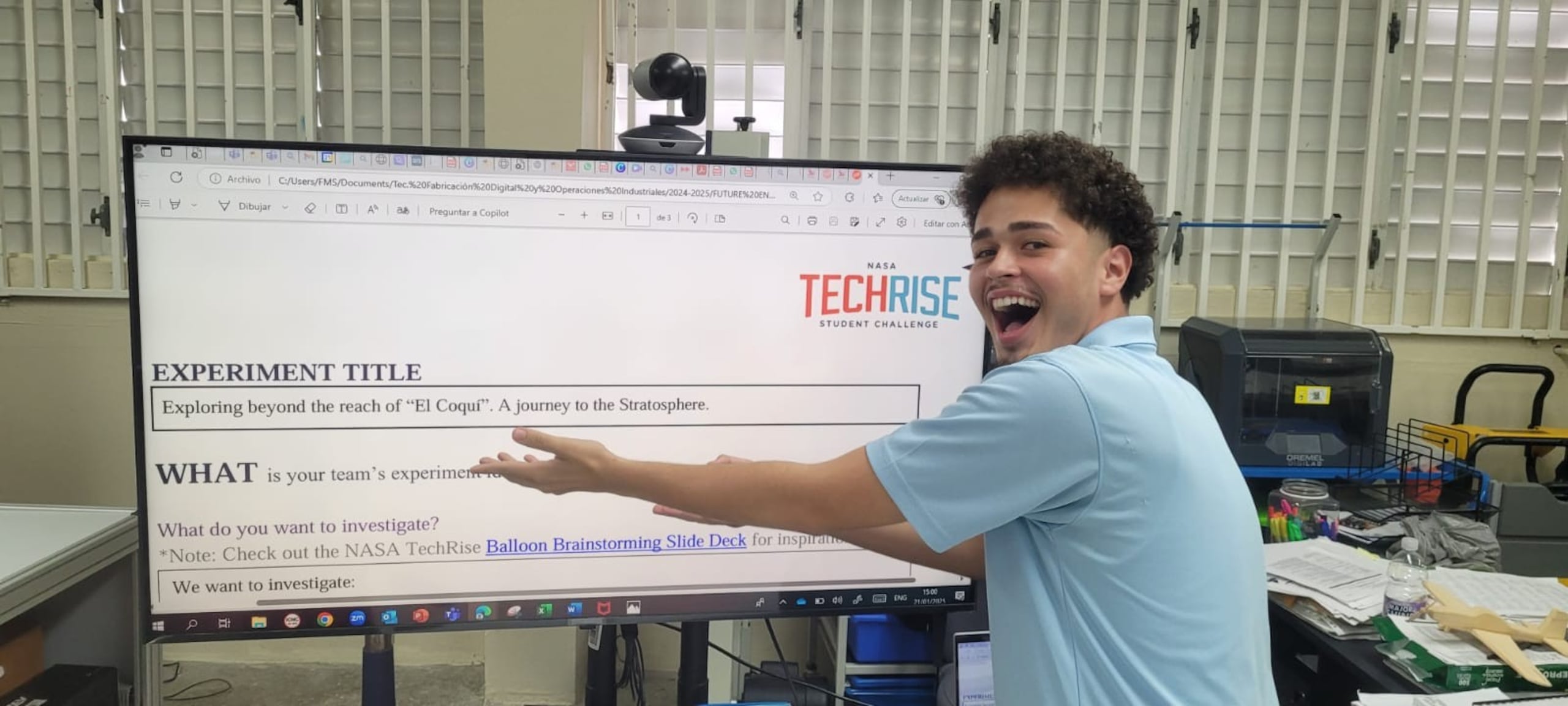 Proyecto de estudiantes de Santa Isabel resulta ganador en competencia de la NASA