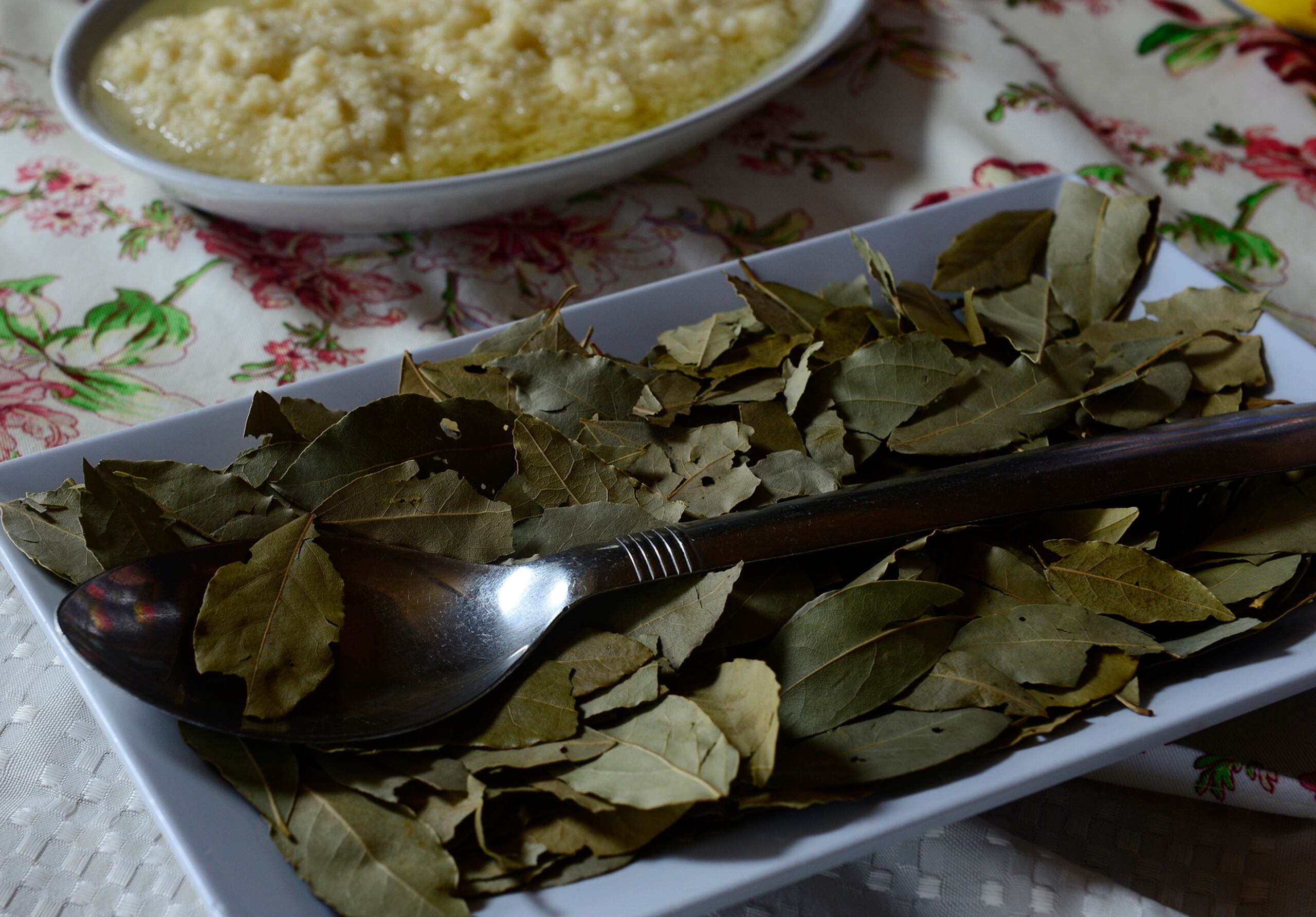 El laurel se utiliza comúnmente en la cocina como un aromatizante que le aporta sabor a cada preparación.