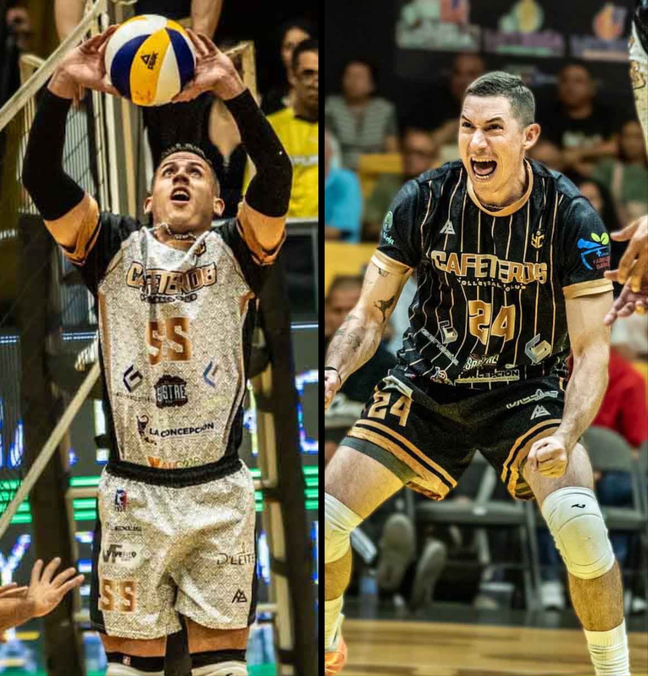 Kevin Rodríguez y Arnel Cabrera juegan esta temporada con los Cafeteros de Yauco en la LVSM.