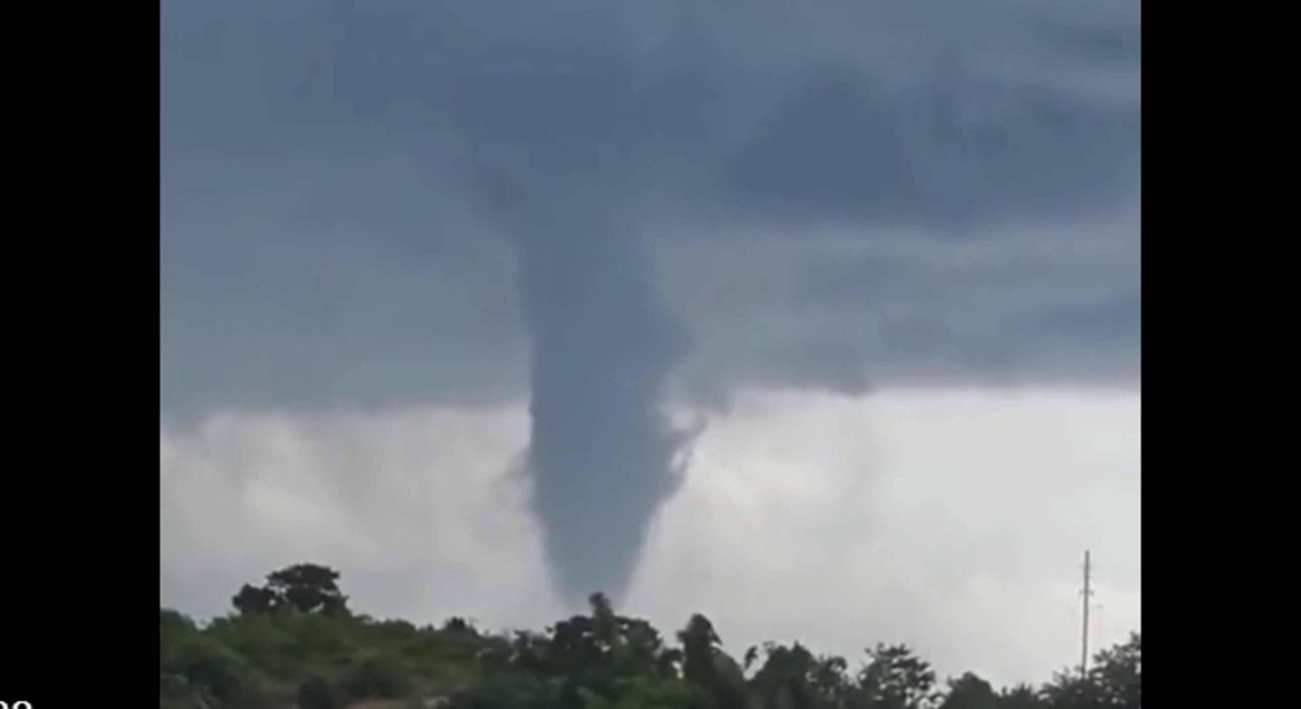 Tornado registrado en Aguada.