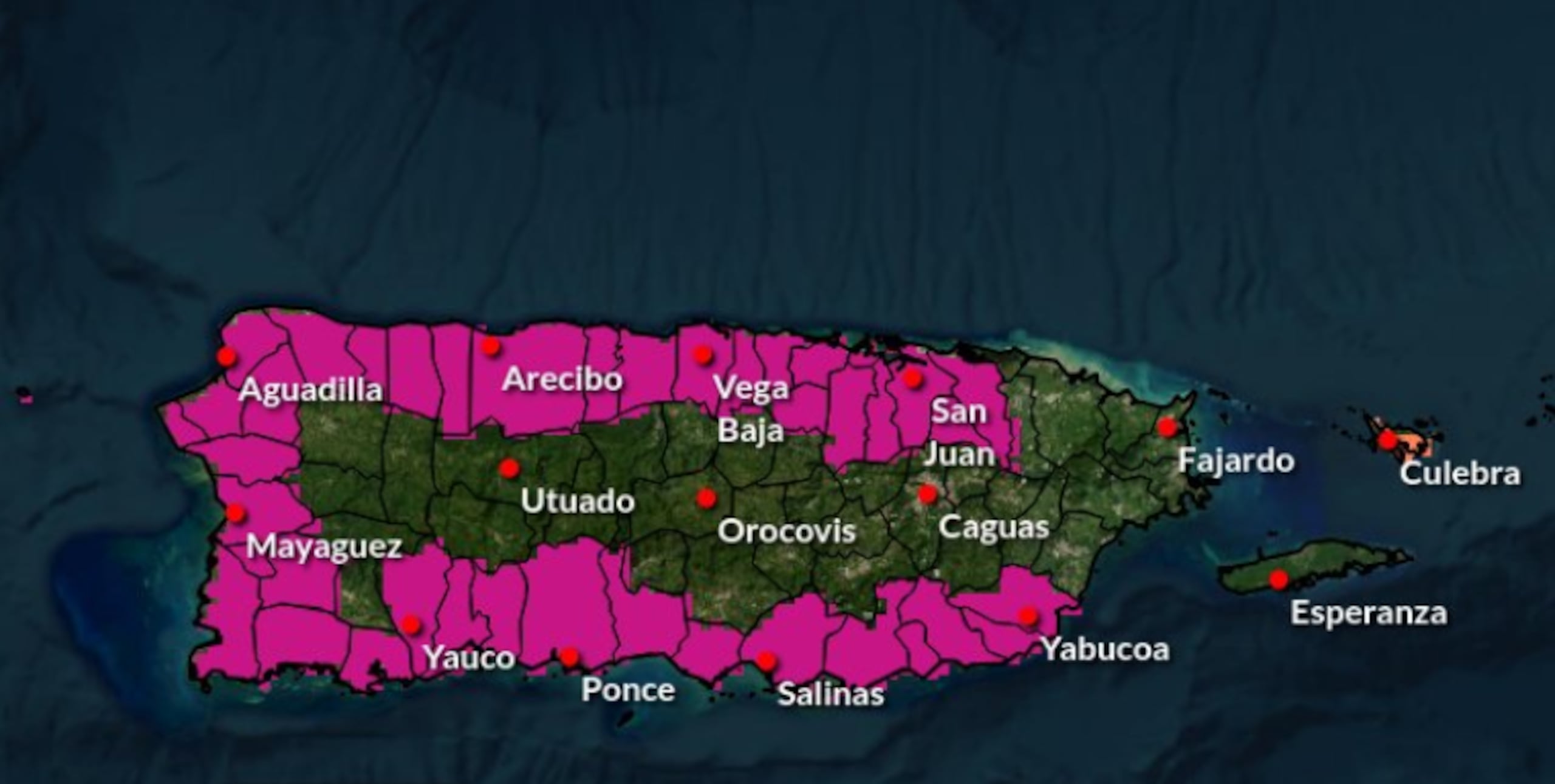 Municipios bajo aviso de calor hoy domingo.