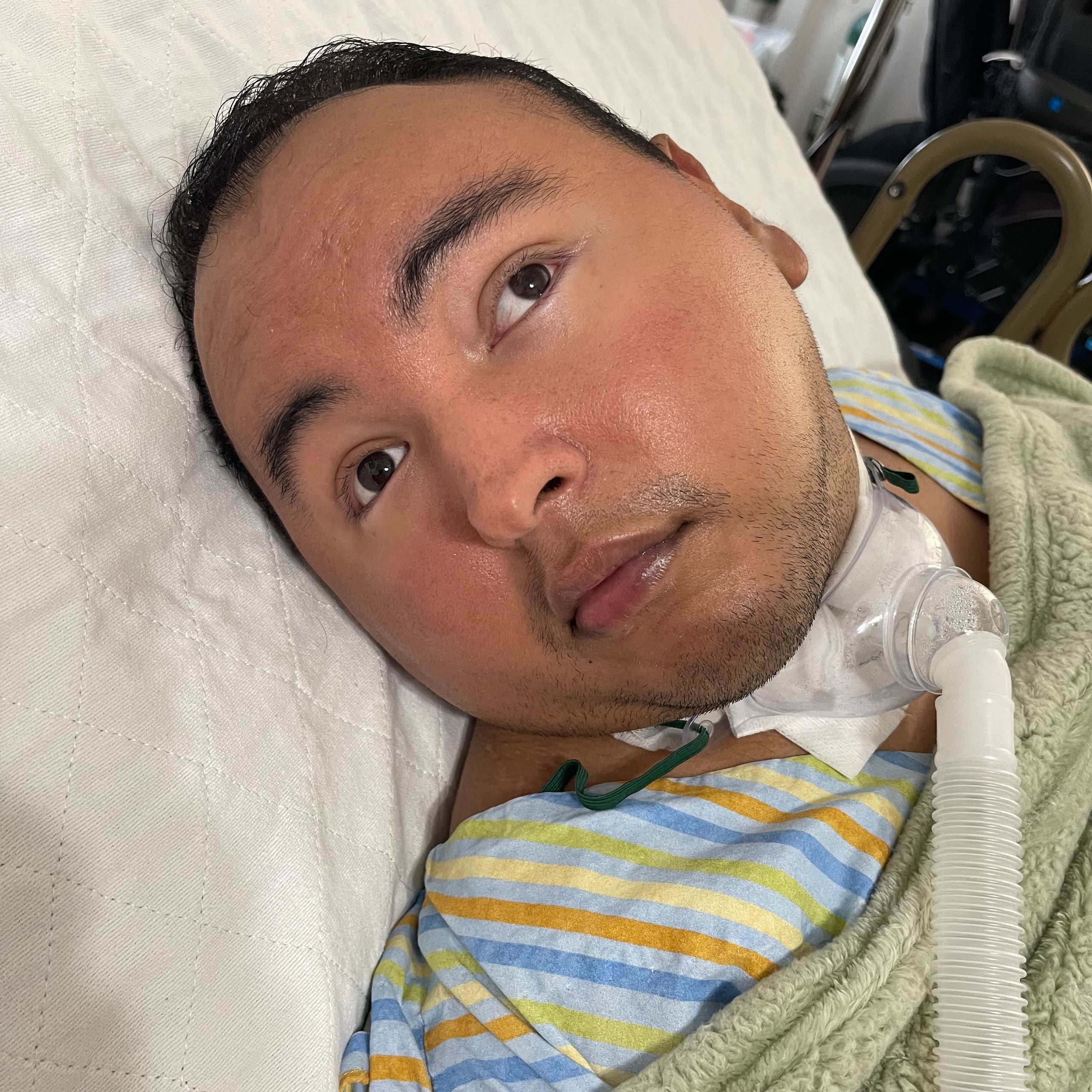 Hoy día, Iván Andrés tiene 22 años y está encamado.