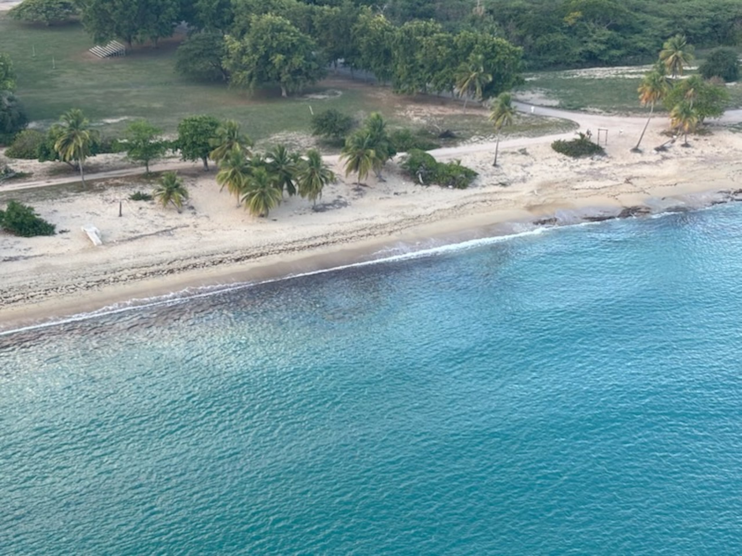 Personal de la Guardia Costera se encuentra investigando un derrame de combustible de origen desconocido que afecta la playa Sun Bay en Vieques.