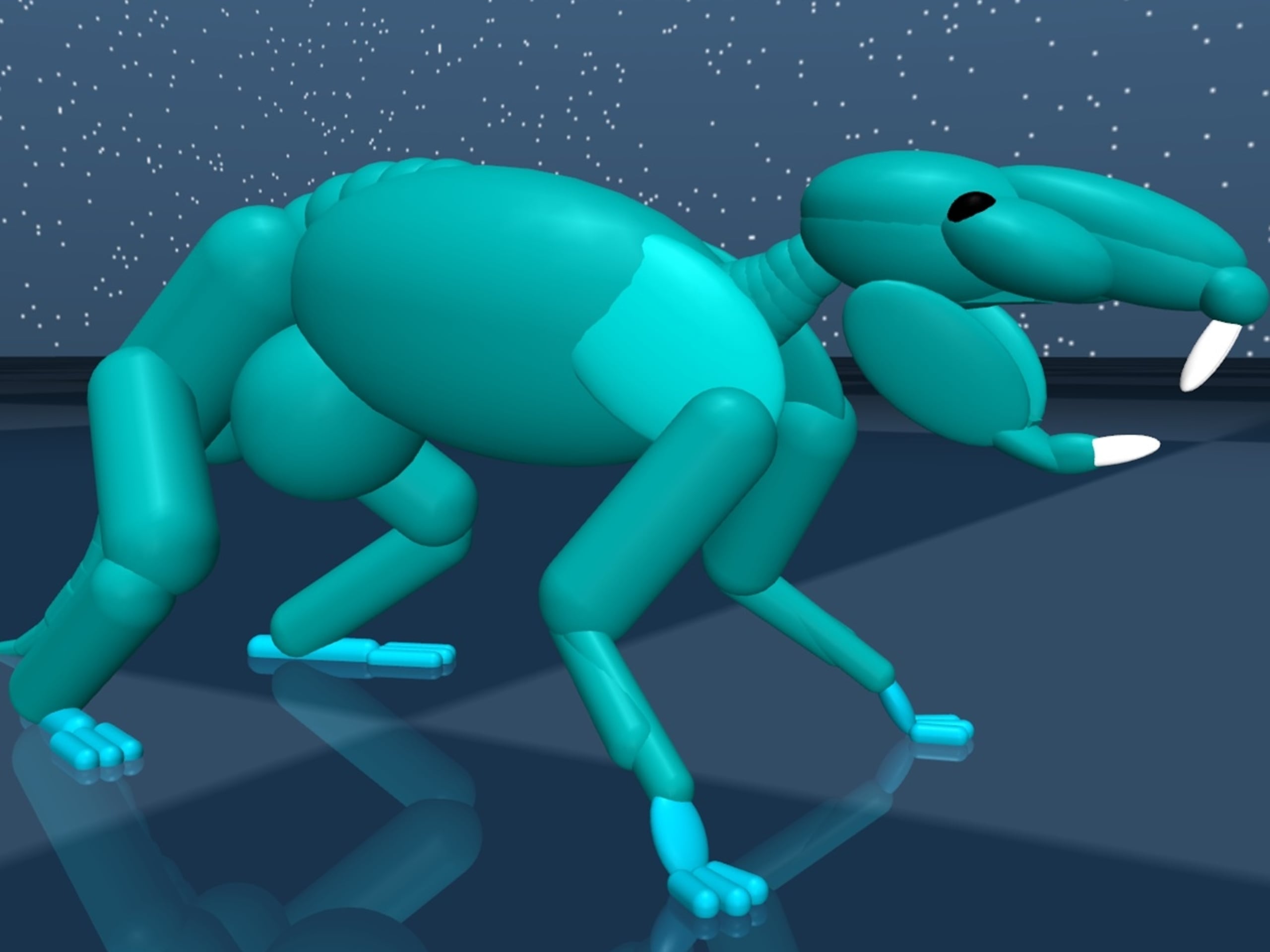 Los investigadores utilizaron datos reales de ratas grabados en alta resolución para entrenar una red neuronal artificial (el cerebro de la rata virtual) con el fin de que fuese capaz de controlar el cuerpo virtual en un simulador de física llamado MuJoco.