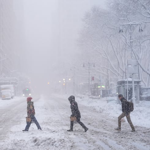 FOTOS: Así luce Nueva York mientras la tormenta invernal la azota