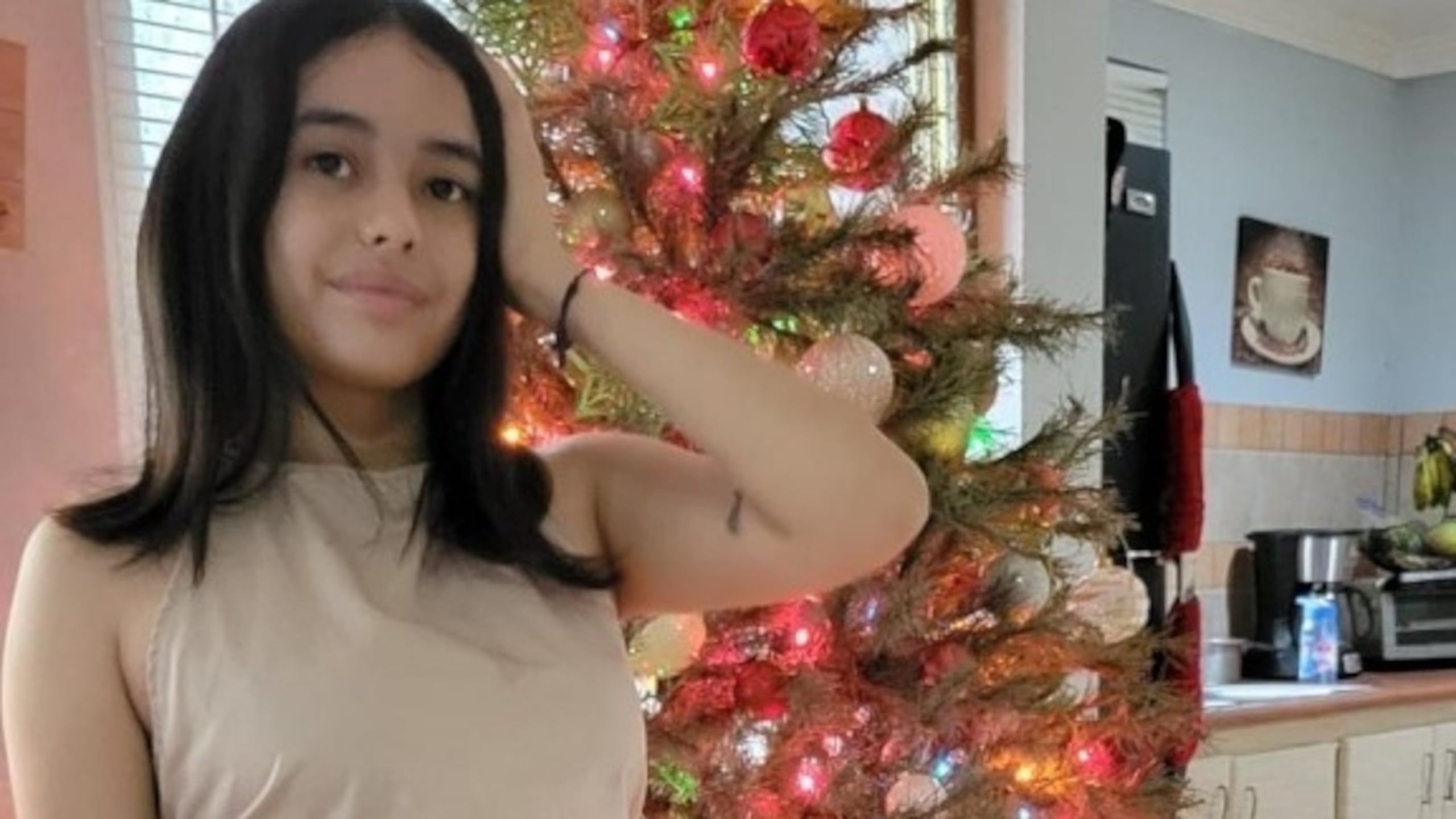 Gabriela Leylanie Cabán Cruz a la edad de 12 años, tras evadirse de un hogar.