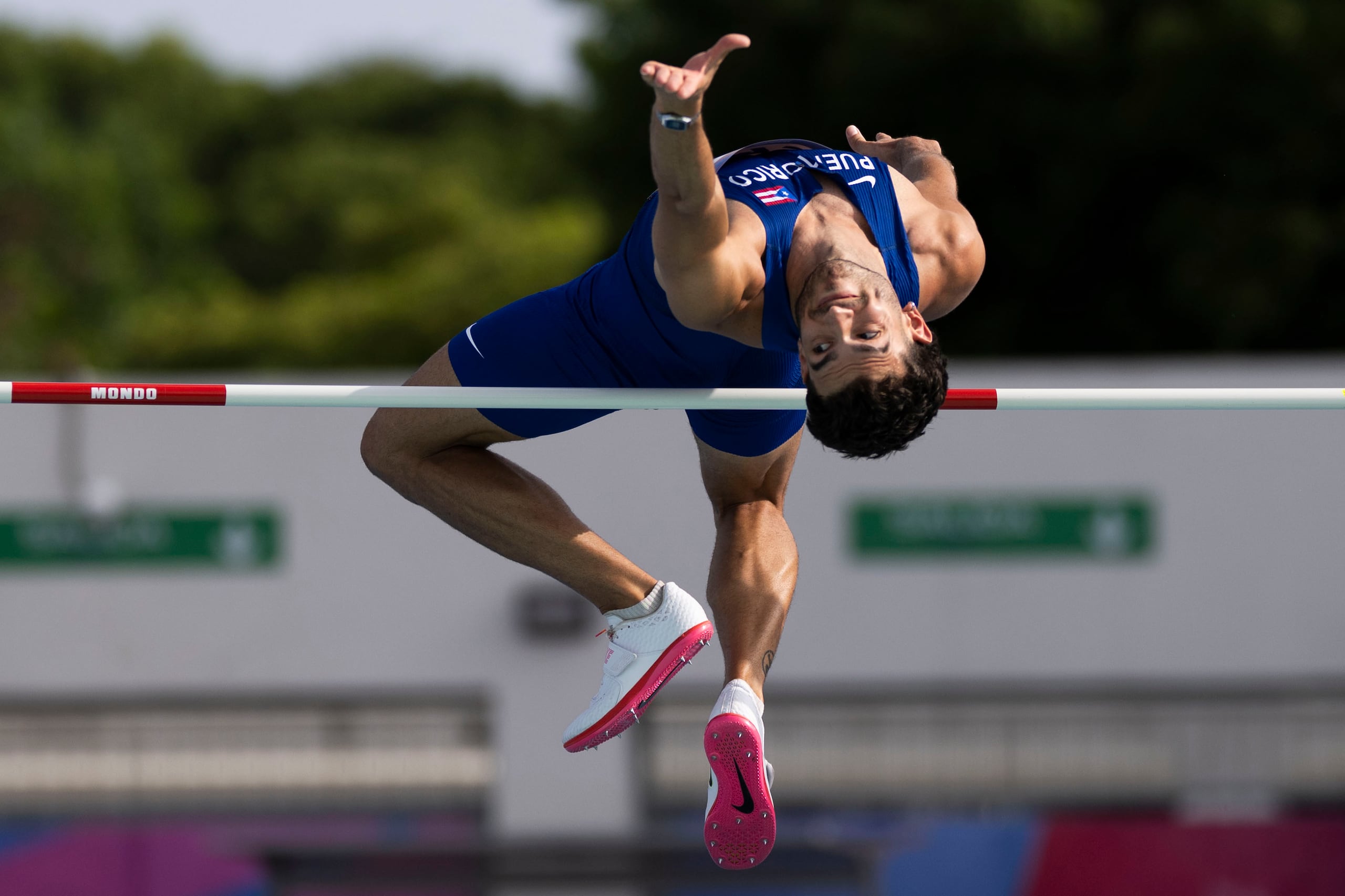 3 de agosto de 2026. Santo Domingo, RD. MCD/DEPORTES. Competencia de atletismo de los Juegos Centroamericanos y del Caribe, Santo Domingo 2026, llevada a cabo en el Estadio Olímpico Félix Sánchez. En la foto Yariel Soto de PR en Decathlon, salto a lo alto. FOTO POR: Enviado Especial/Carlos Rivera Giusti/GFR Media
Juegos Centroamericanos y del Caribe, Santo Domingo 2026, Atletismo