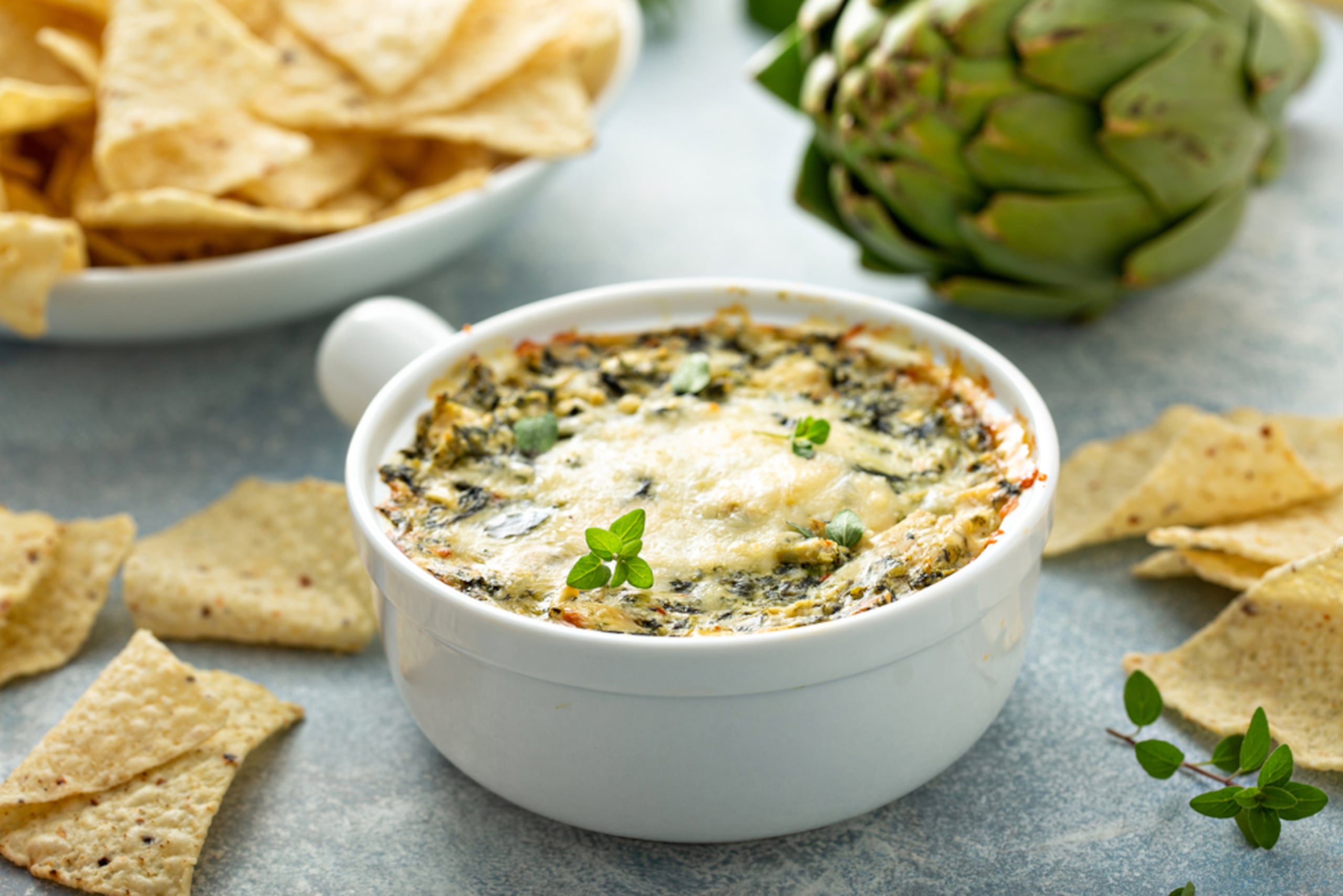 Dip de espinacas y alcachofas