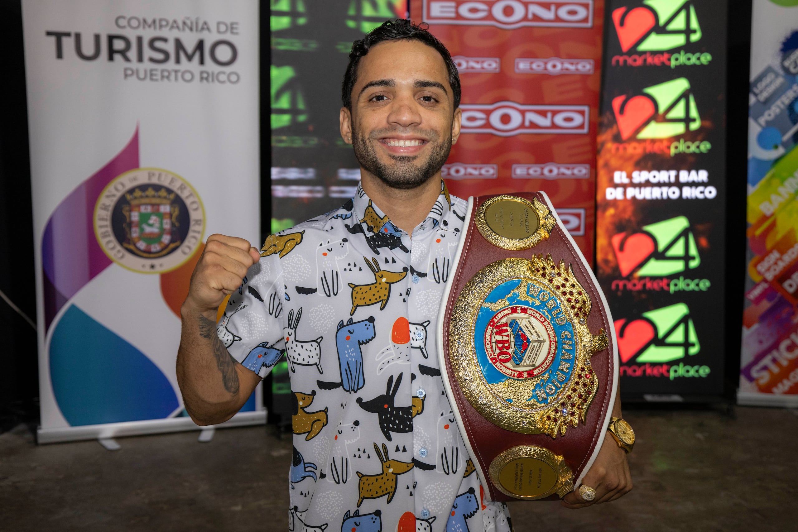 Oscar Collazo tiene en agenda hacer su primera defensa.