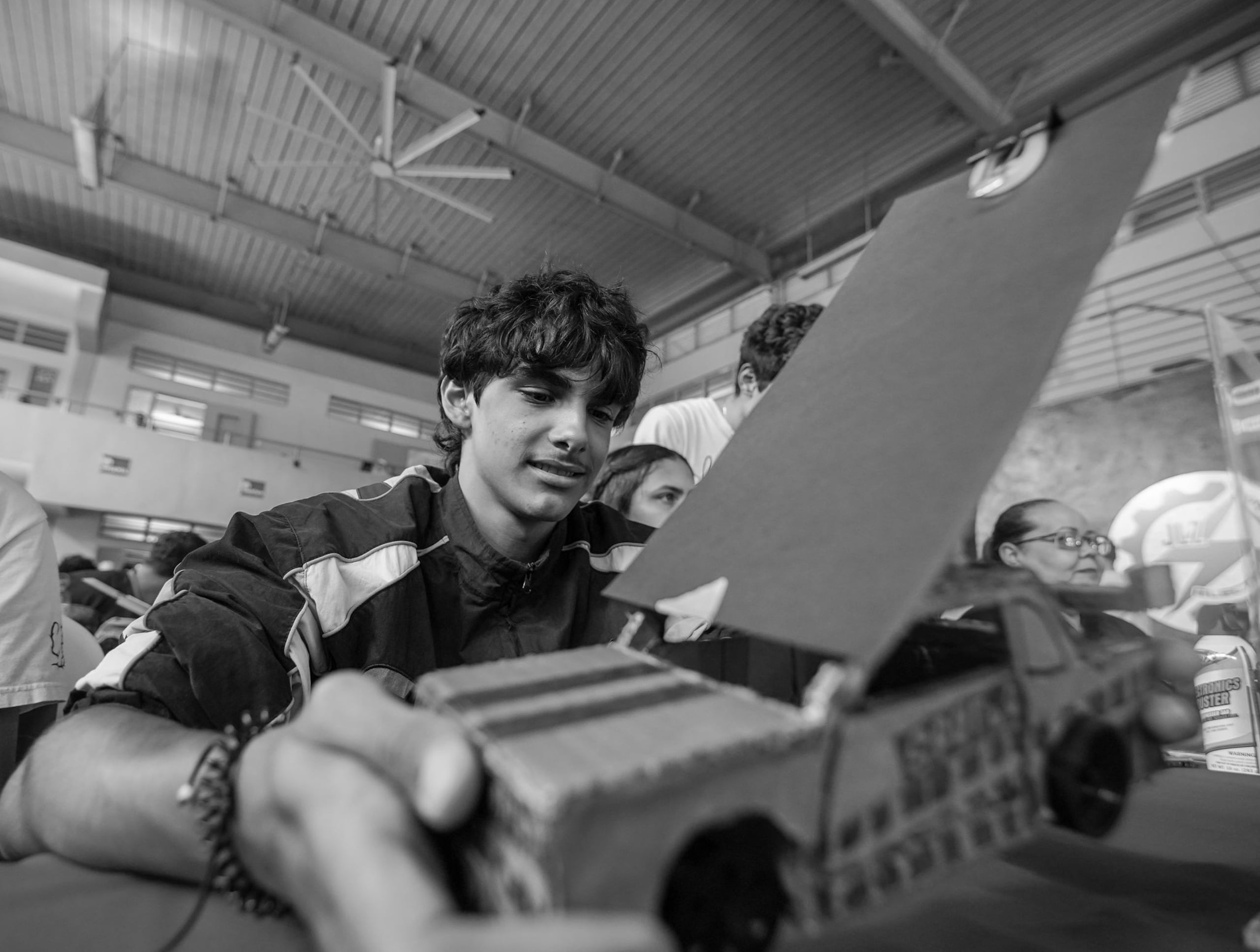 Un participante de la competencia.