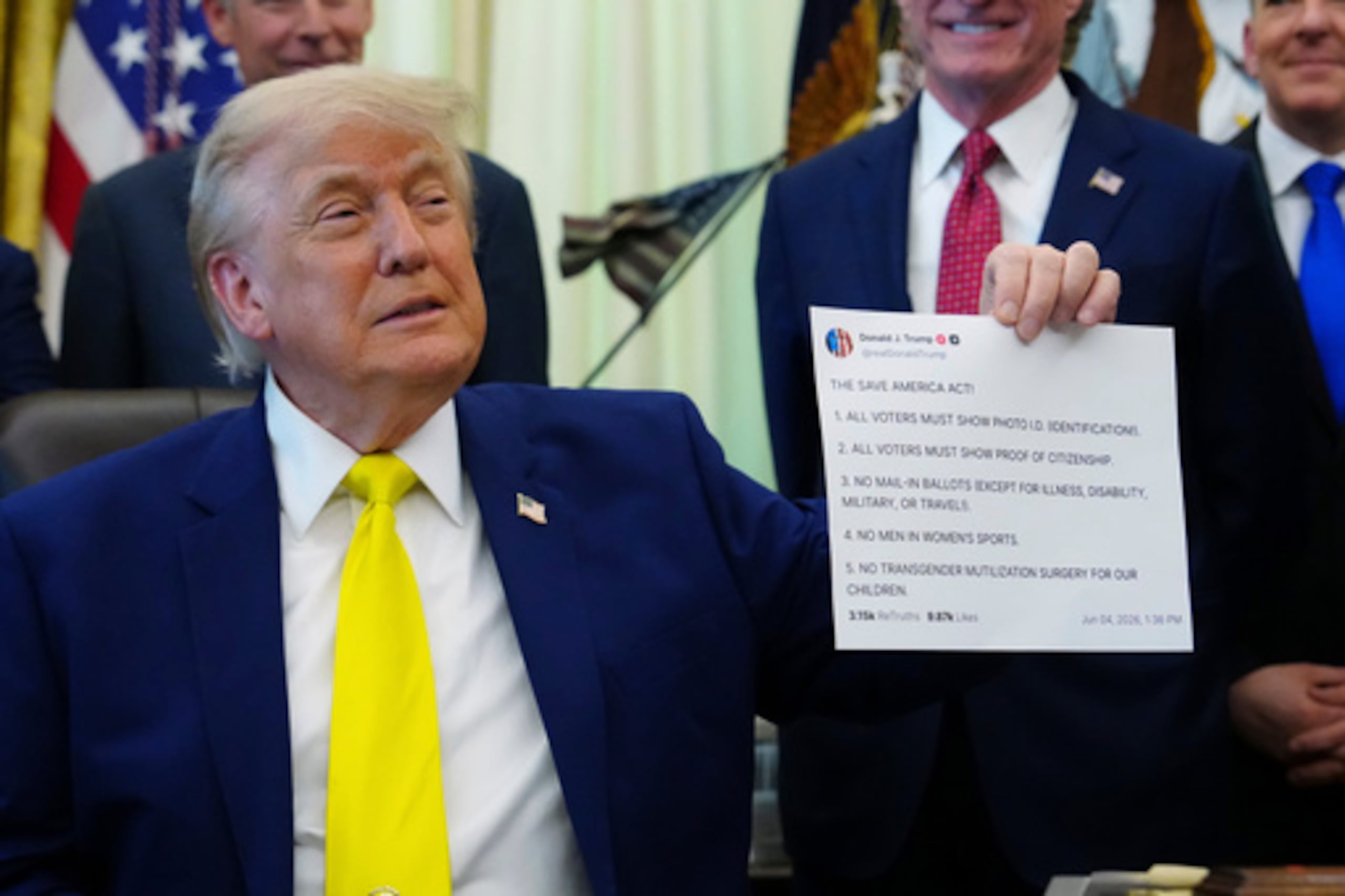 El presidente de Estados Unidos, Donald Trump.