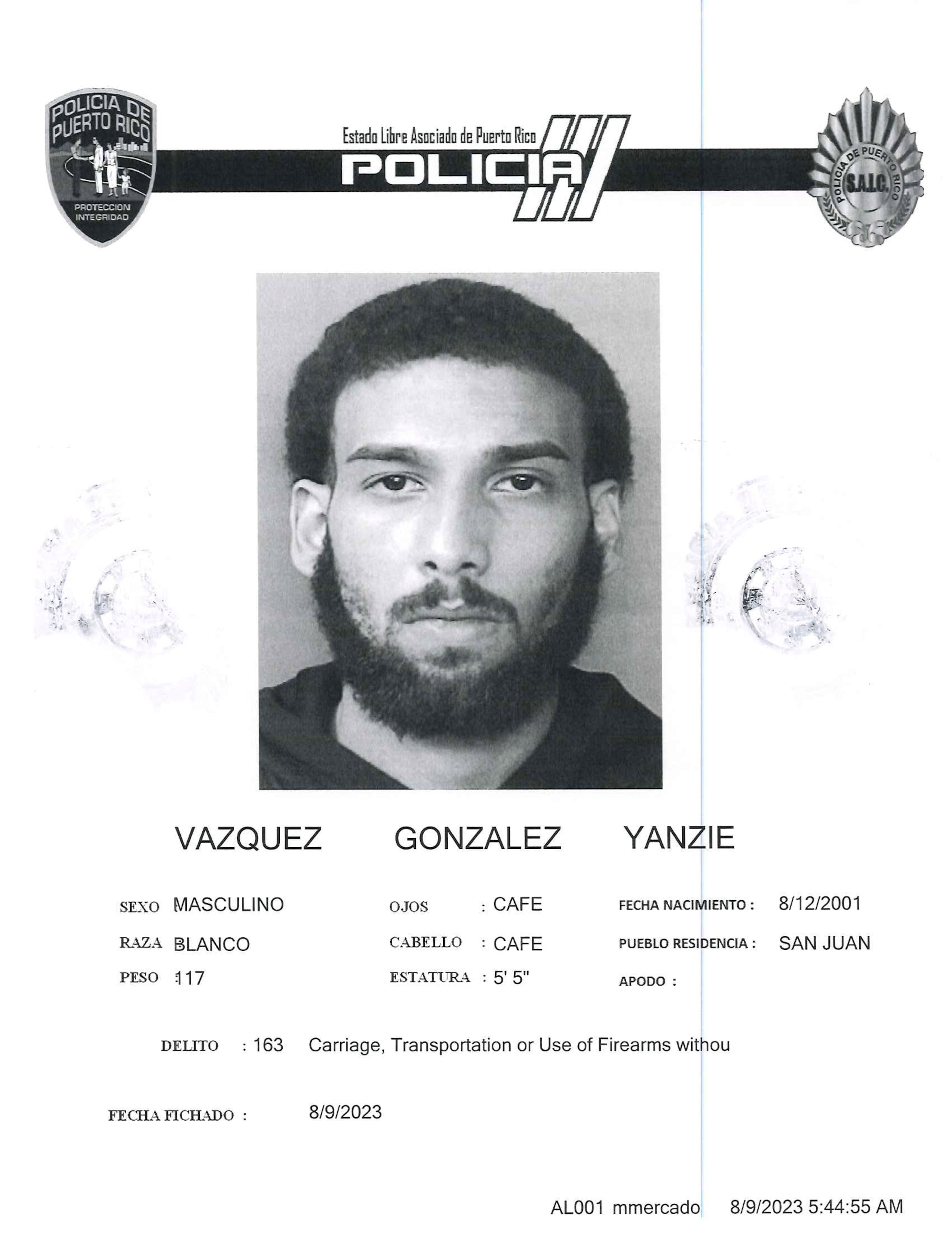 Yanzie Vázquez González.