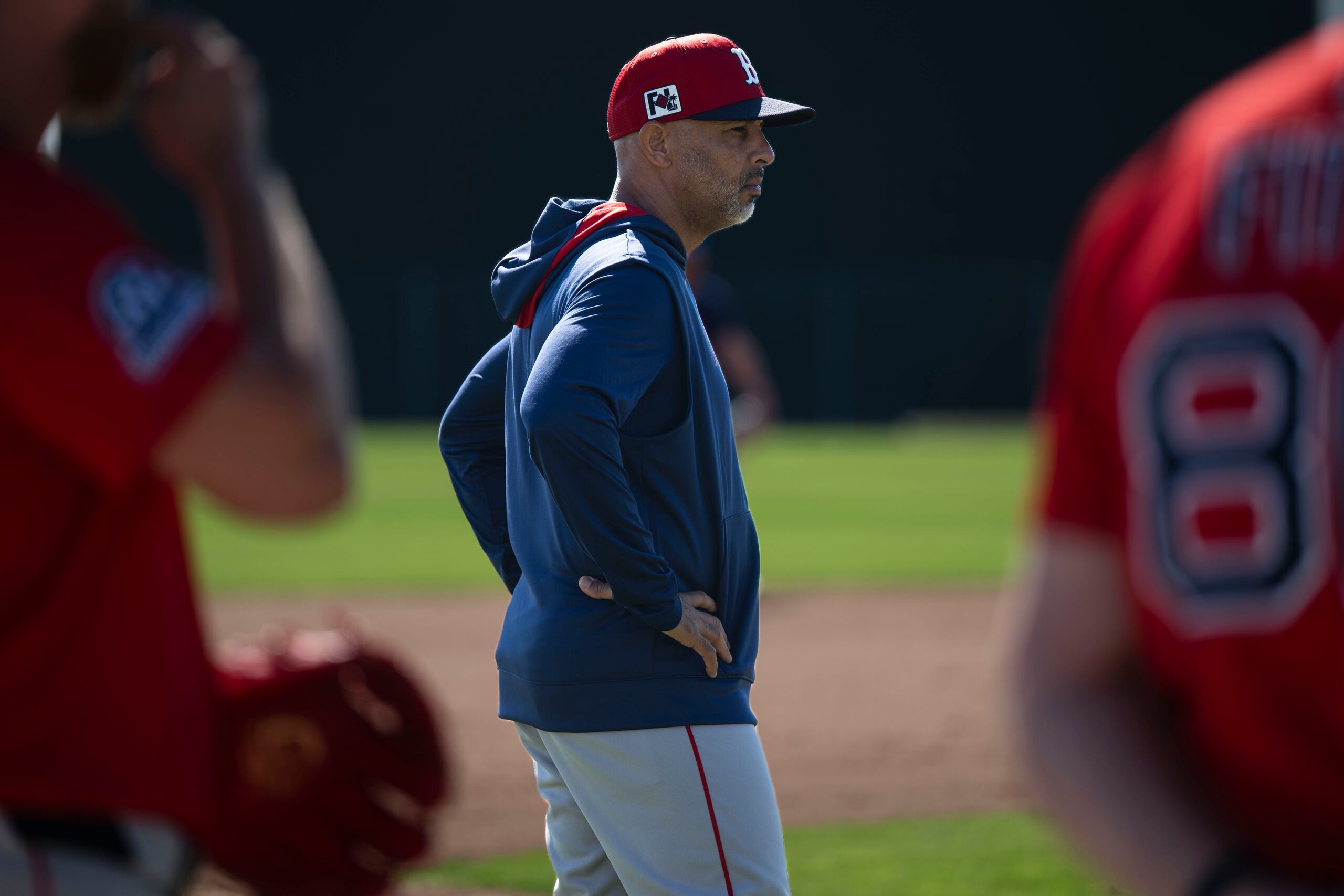 Alex Cora, mánager puertorriqueño de los Red Sox de Boston.