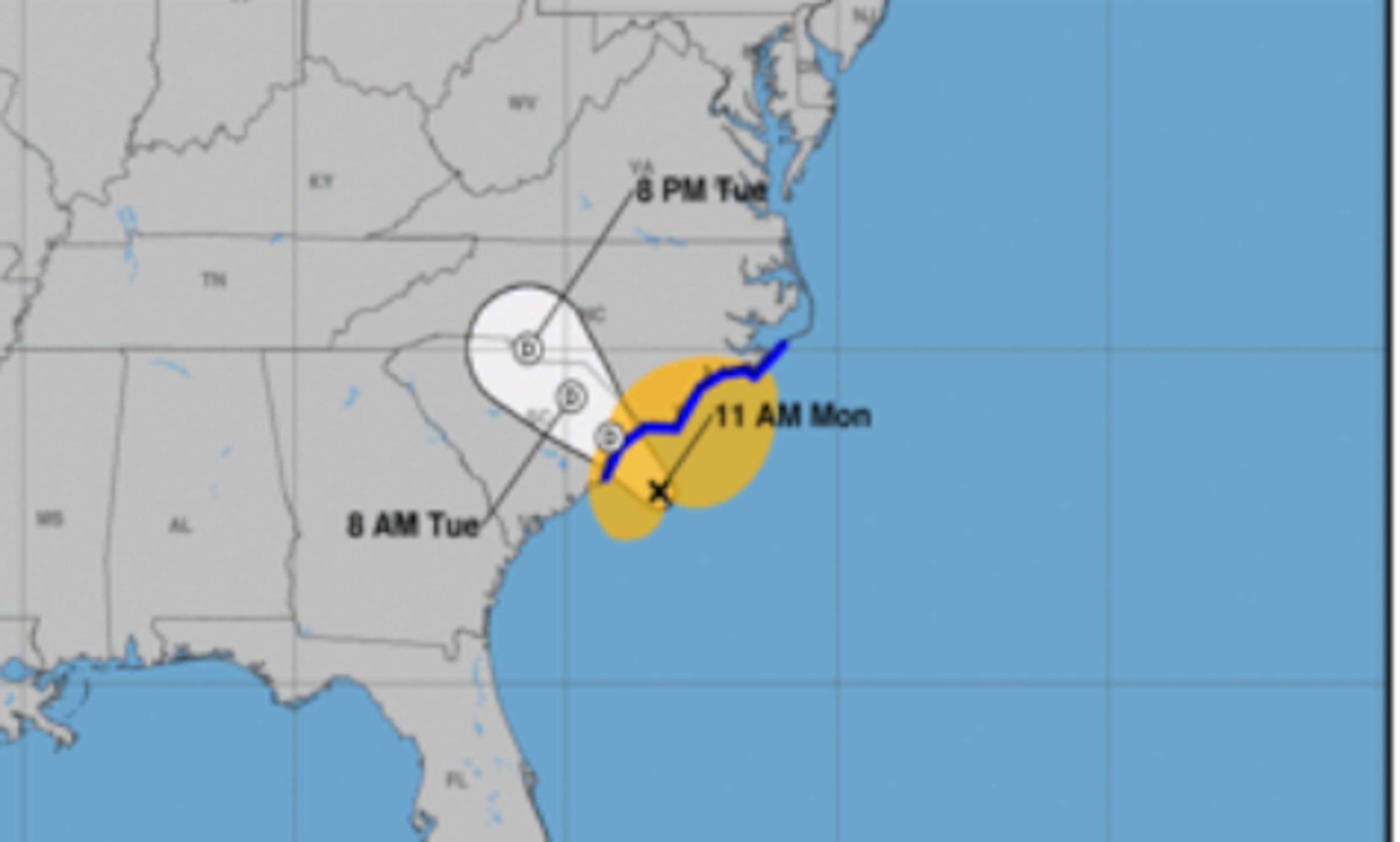 El potencial ciclón ocho