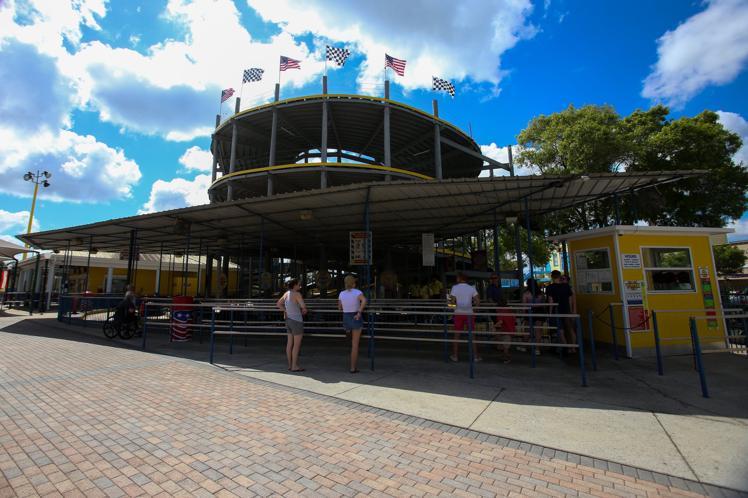 Vista del parque Fun Spot en Kissimmee, Florida.
