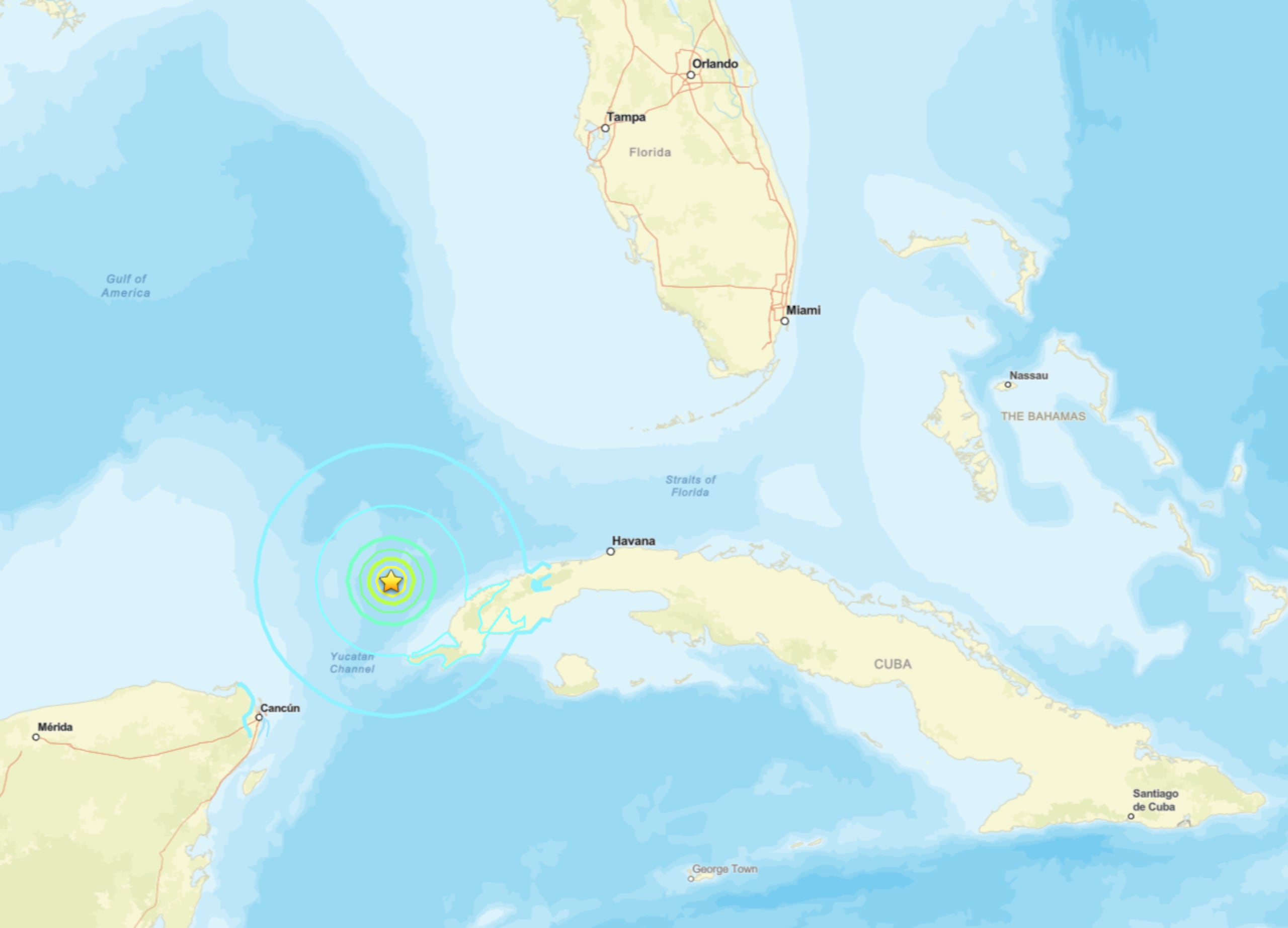 William Barnhart, geofísico del Servicio Geológico de Estados Unidos, describió el terremoto del lunes como extremadamente inusual. Se trata del terremoto más fuerte jamás registrado en el Golfo de México con instrumentos modernos, que datan de la década de 1950.