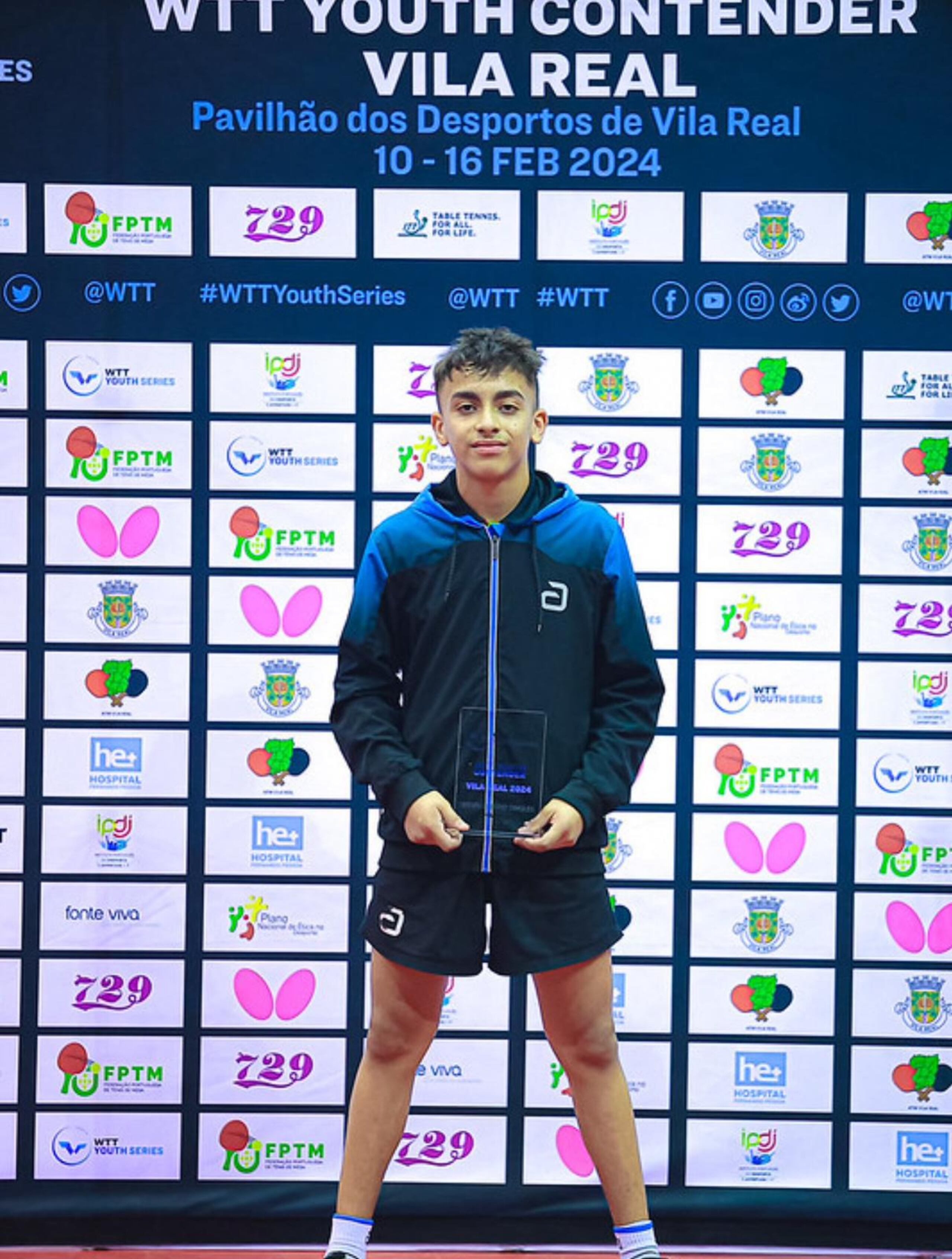 Steven Moreno se alzó con el Campeonato de la Categoría Cadetes (Sub-15) del WTT Youth Contender de Vila Real